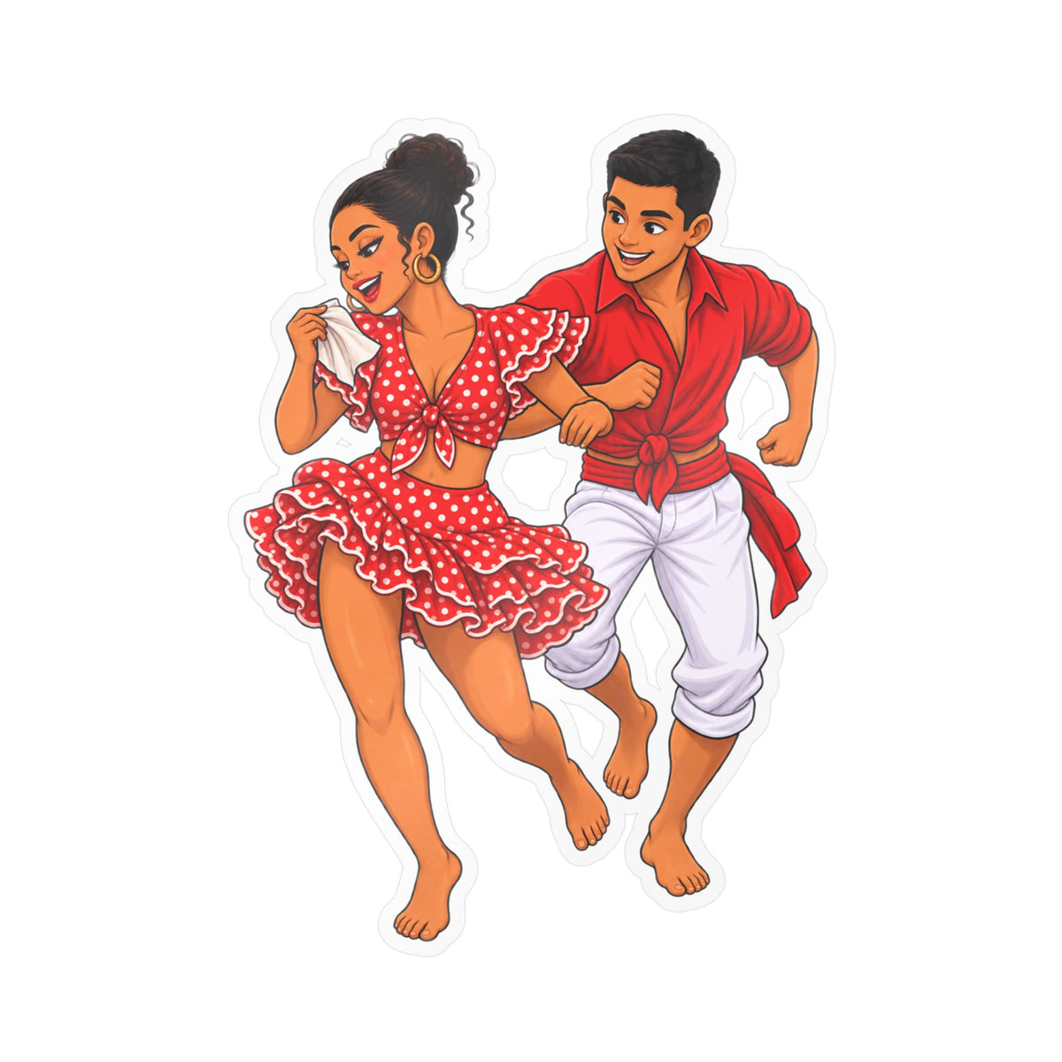 Best Afro-Peruvian Dance Sticker - Festejo Dancers Decal