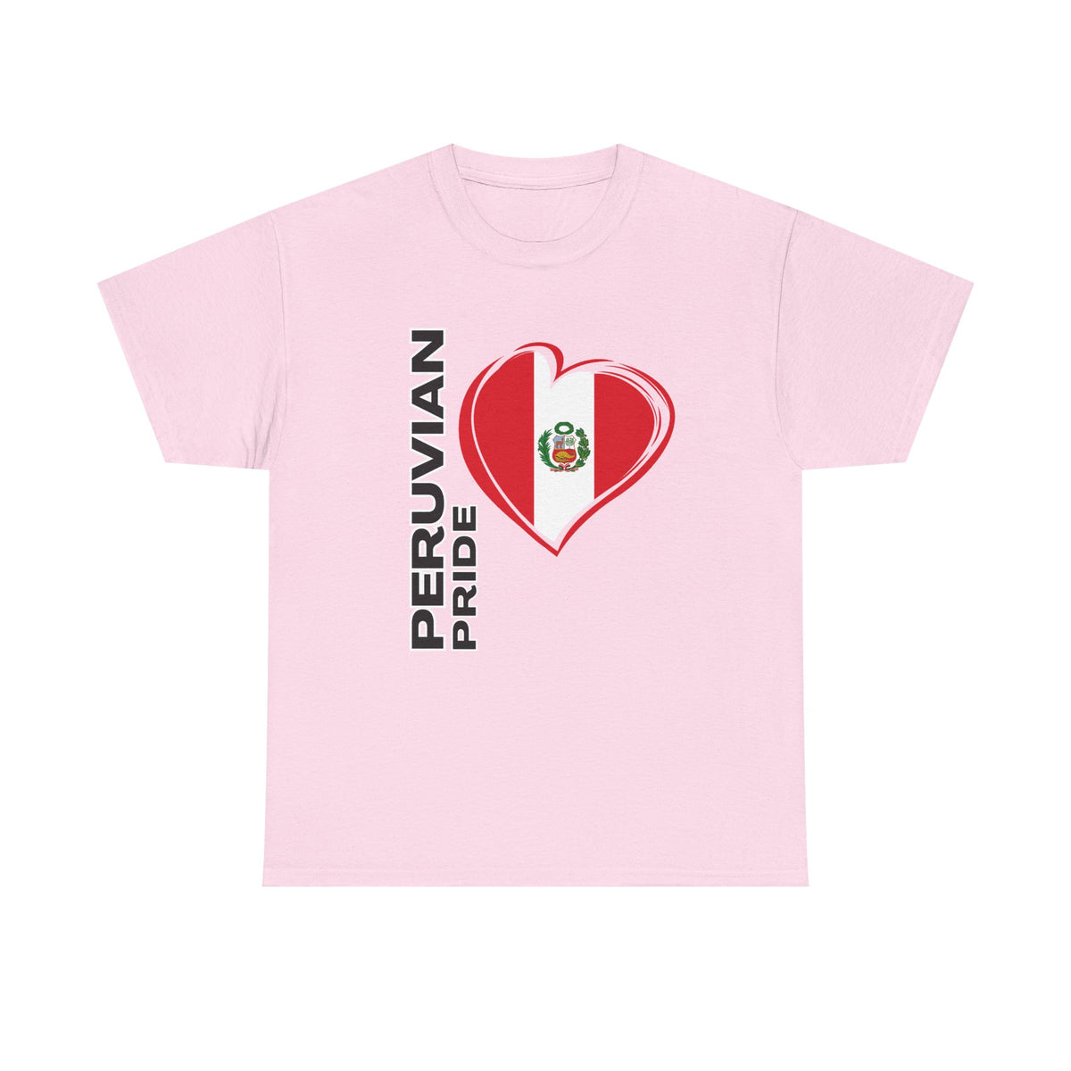 Best Peruvian Pride T-Shirt USA Unisex Flag Heart Tee
