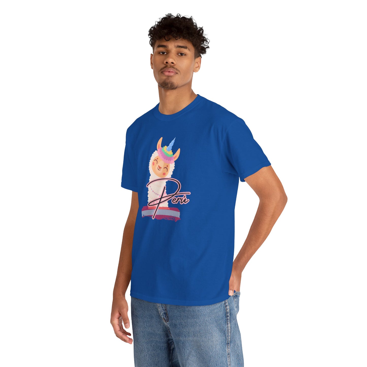 Best Peru Unicorn Llama T-Shirt USA Unisex Cute Peru Pride Tee