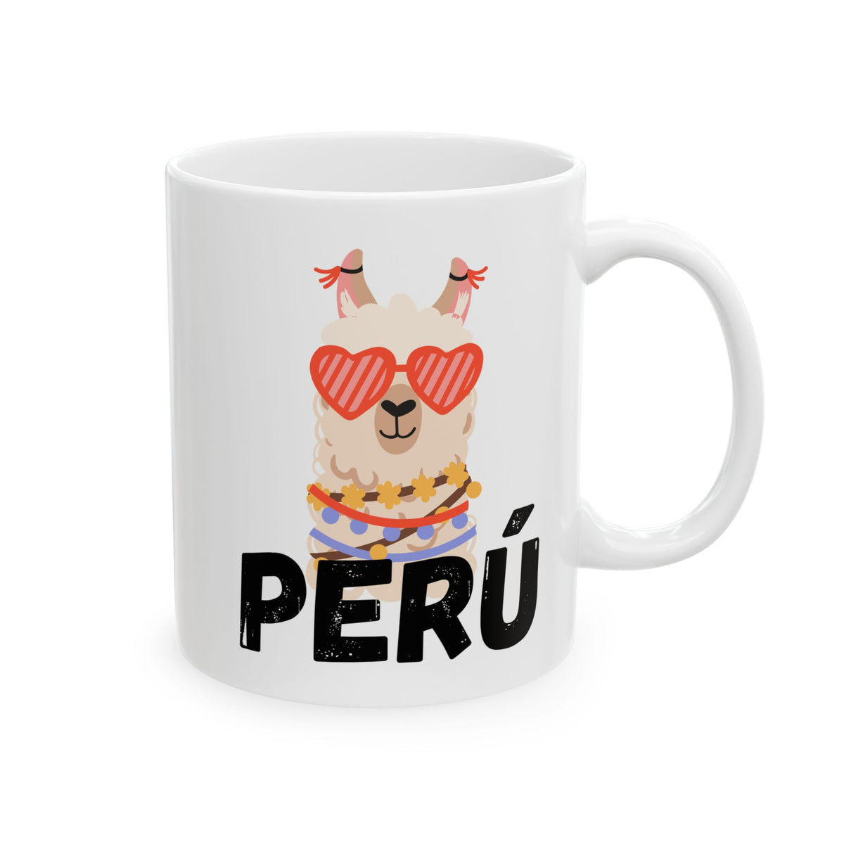 Best Peruvian Ceramic Coffee Mug "Llama Heart"