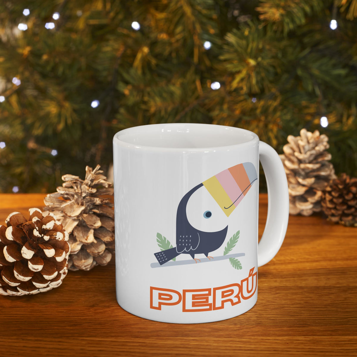 Best Peruvian Ceramic Coffee Mug "Peru Tucán"