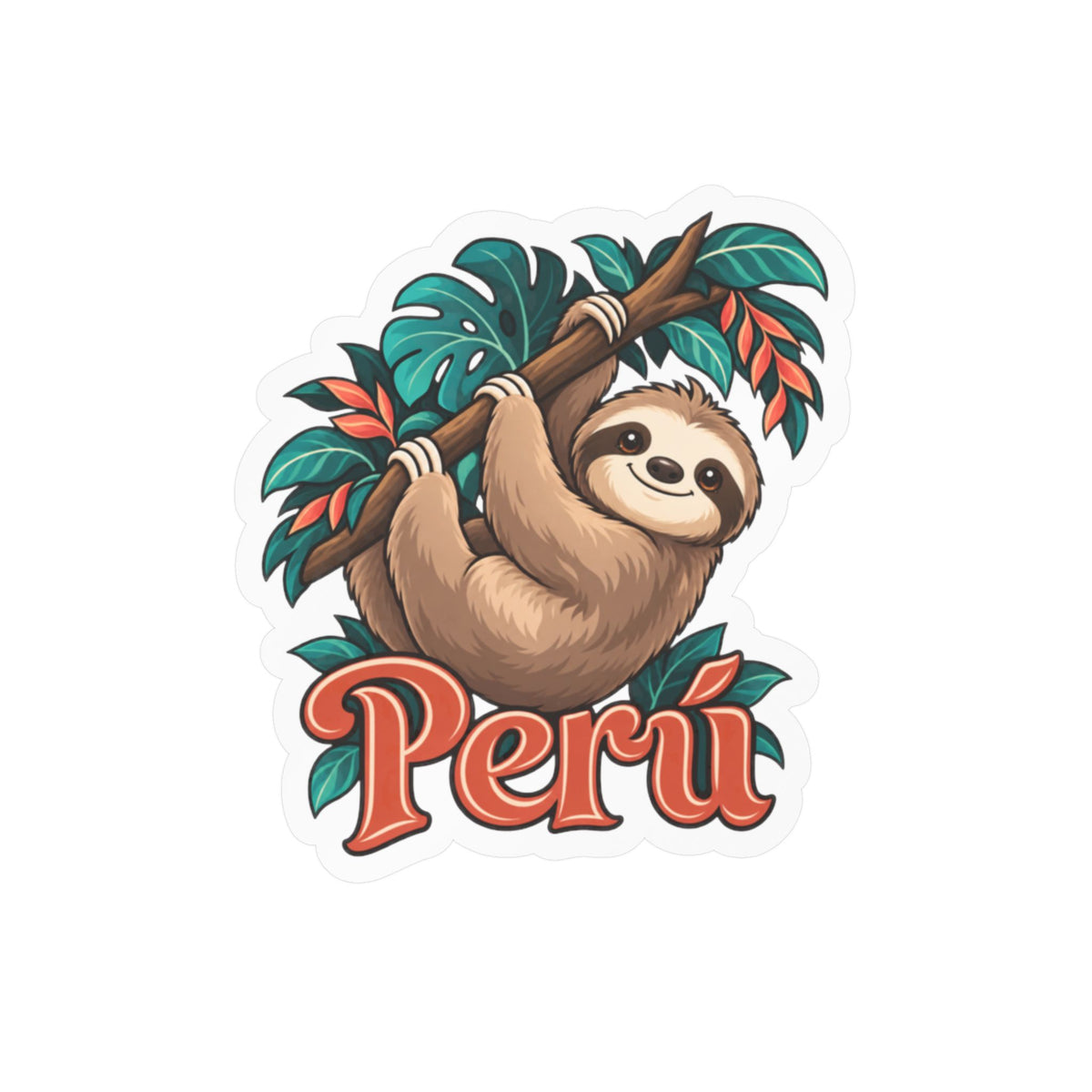 Best Peru Sloth Sticker - Cute Amazon Perezoso Vinyl Decal