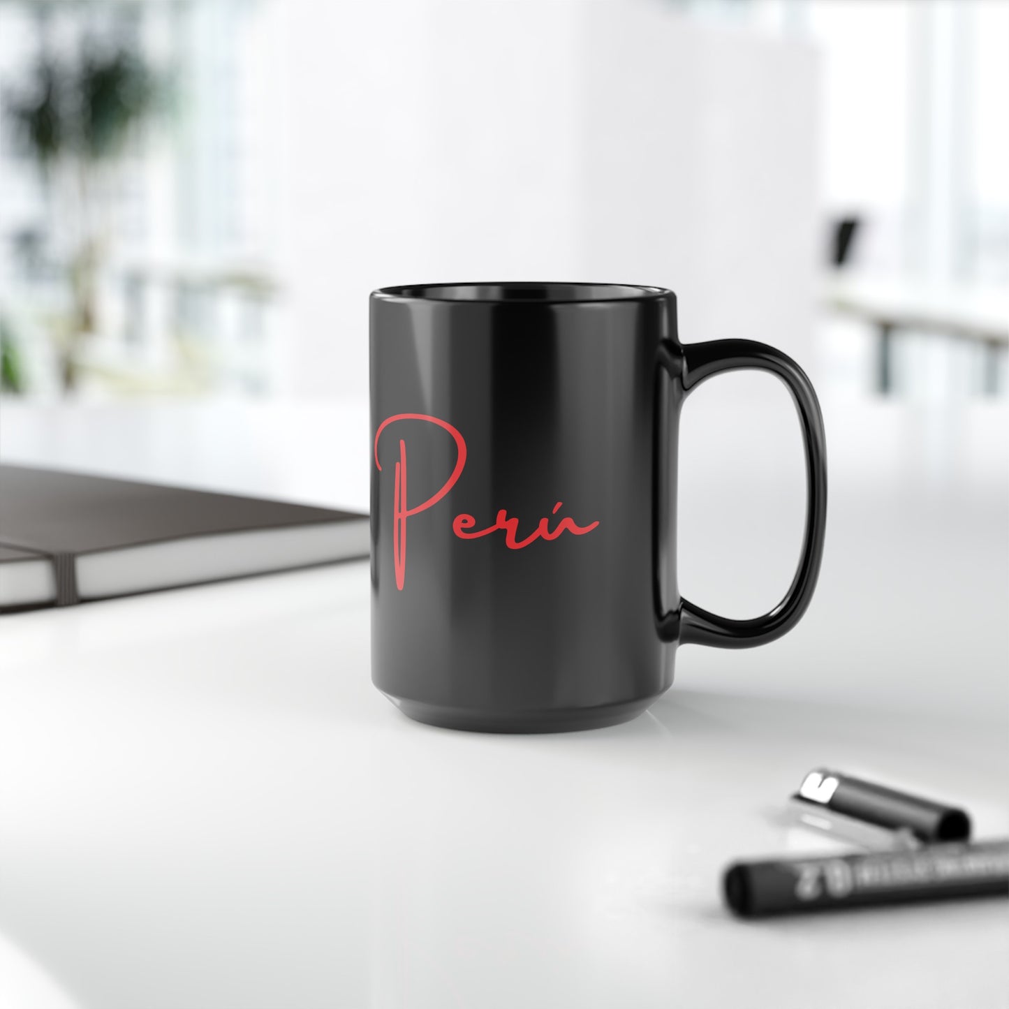 Best Peruvian Coffee Black Mug (11oz, 15oz) "Peru"