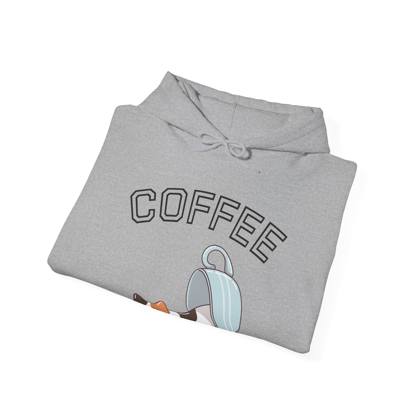 Coffee Cat Hoodie (Unisex) – Cute Cat in Coffee Mug Graphic, Hoodie for Coffee Lovers (USA Only)