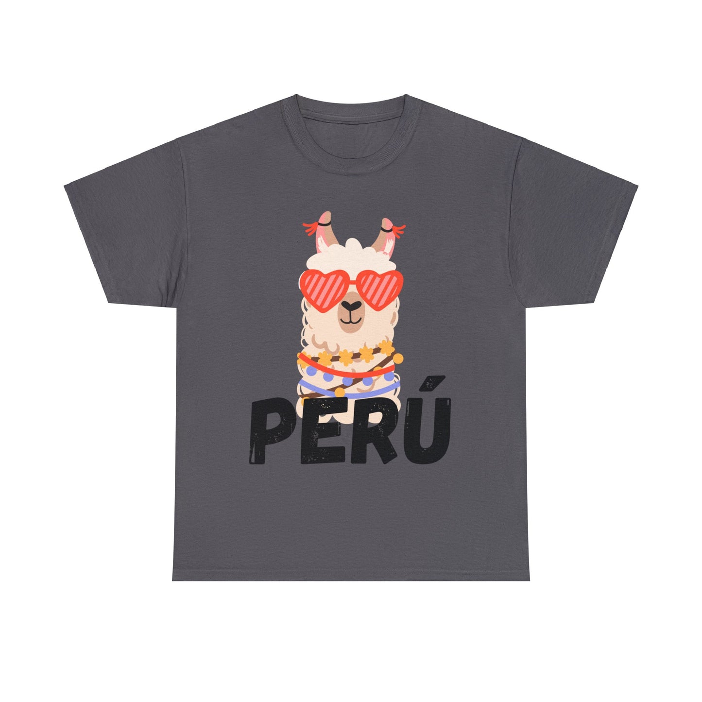 Peruvian Unisex T-Shirt "Llama Elegance"