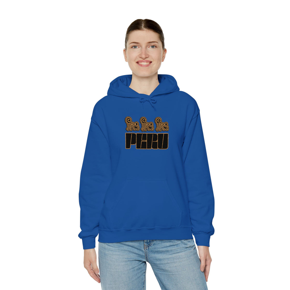 Best Nazca Lines Hoodie - Embroidered Monkey Peru Gift