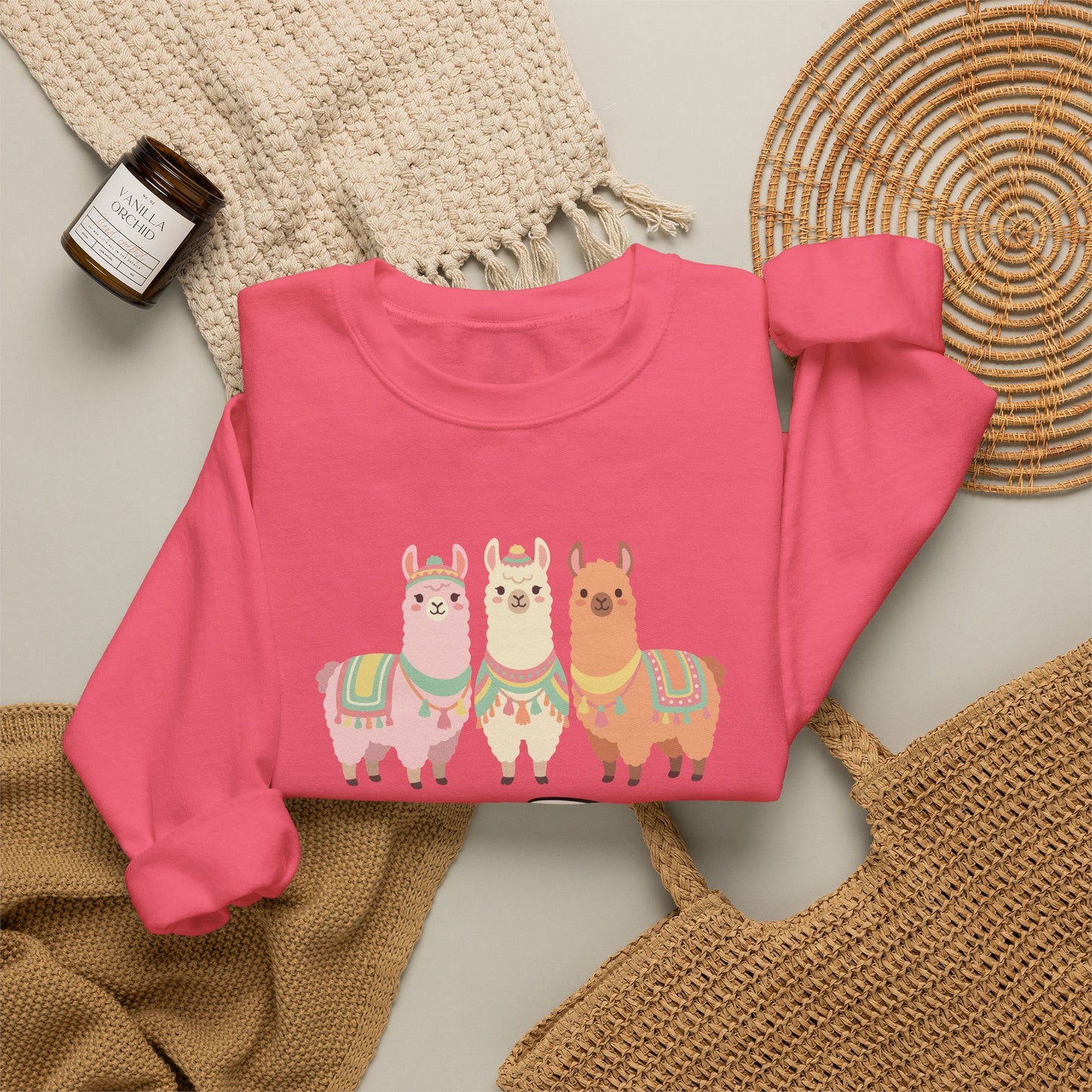 Best Peru Three Llamas Sweatshirt - Peruvian Crewneck