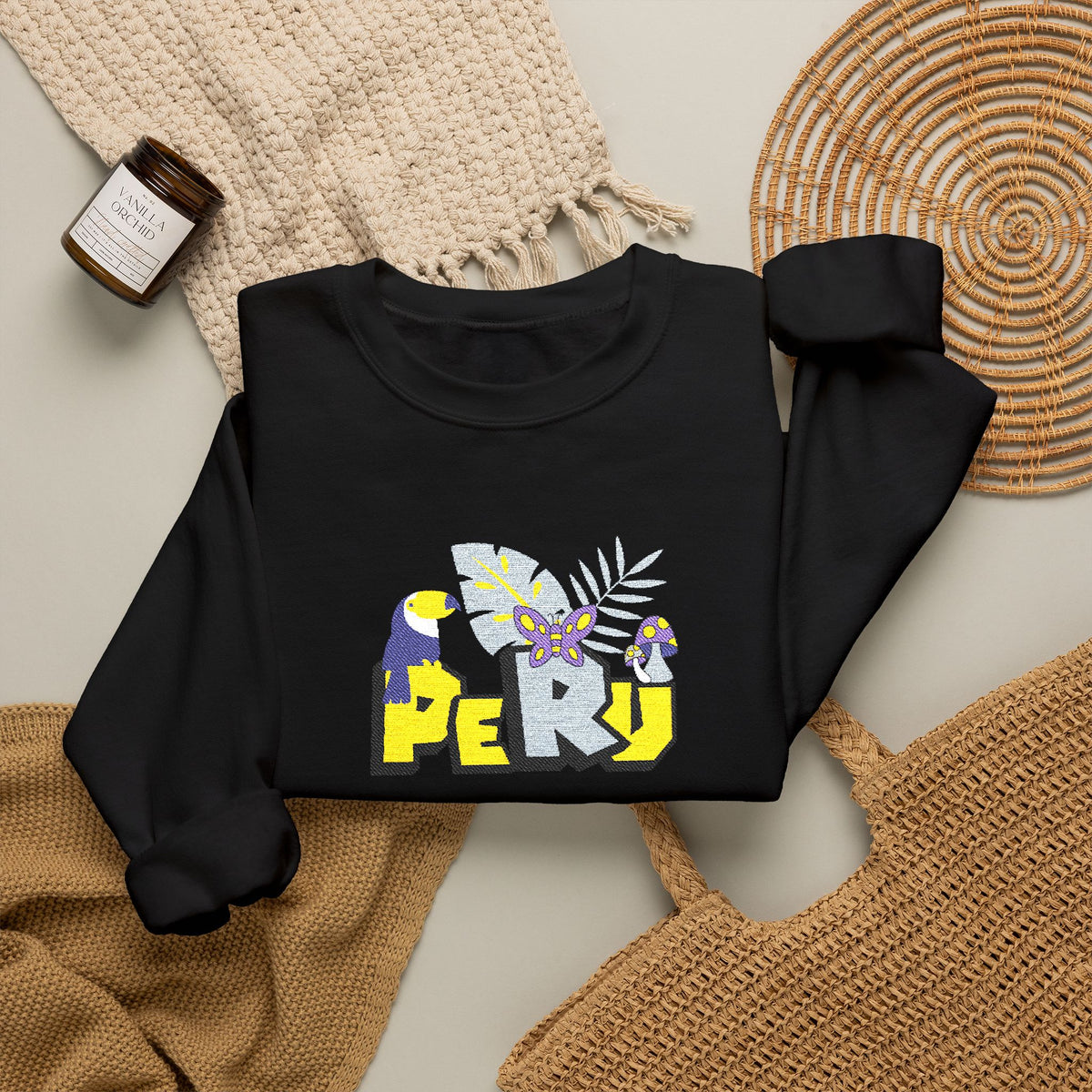 Best Peru Jungle Embroidered Sweatshirt USA