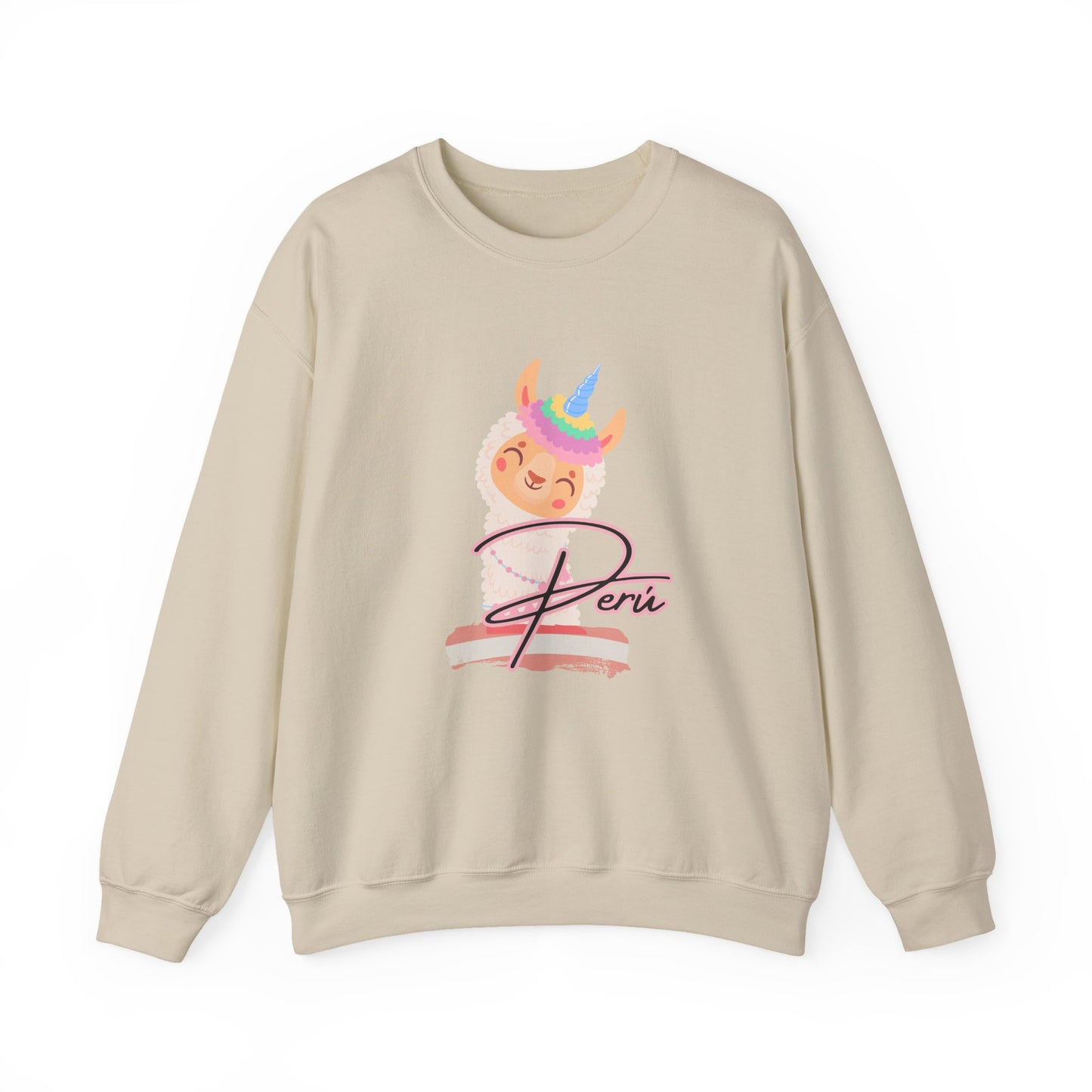 Best Peruvian Unisex Sweatshirt "Llama Unicorn"