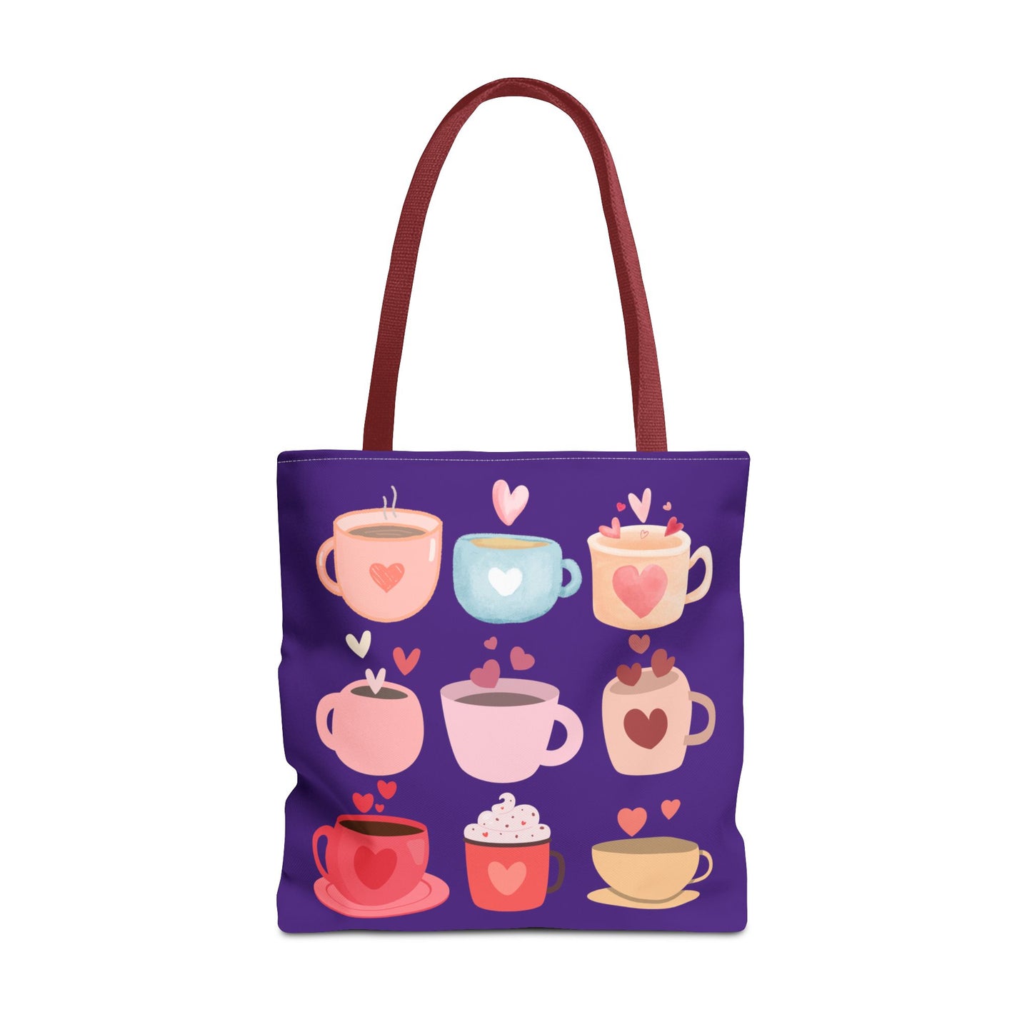 Best Coffee Tote Bag "Coffee Mugs Heart"