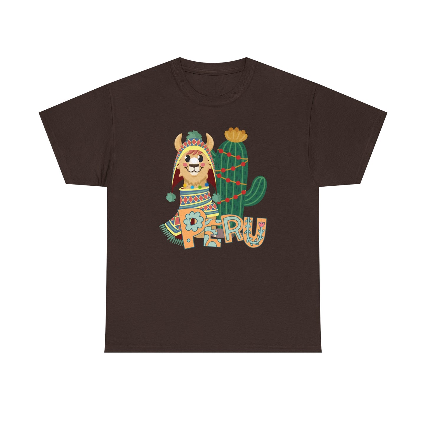 Best Peru Chullo Llama T-Shirt USA — Peruvian Pride Tee