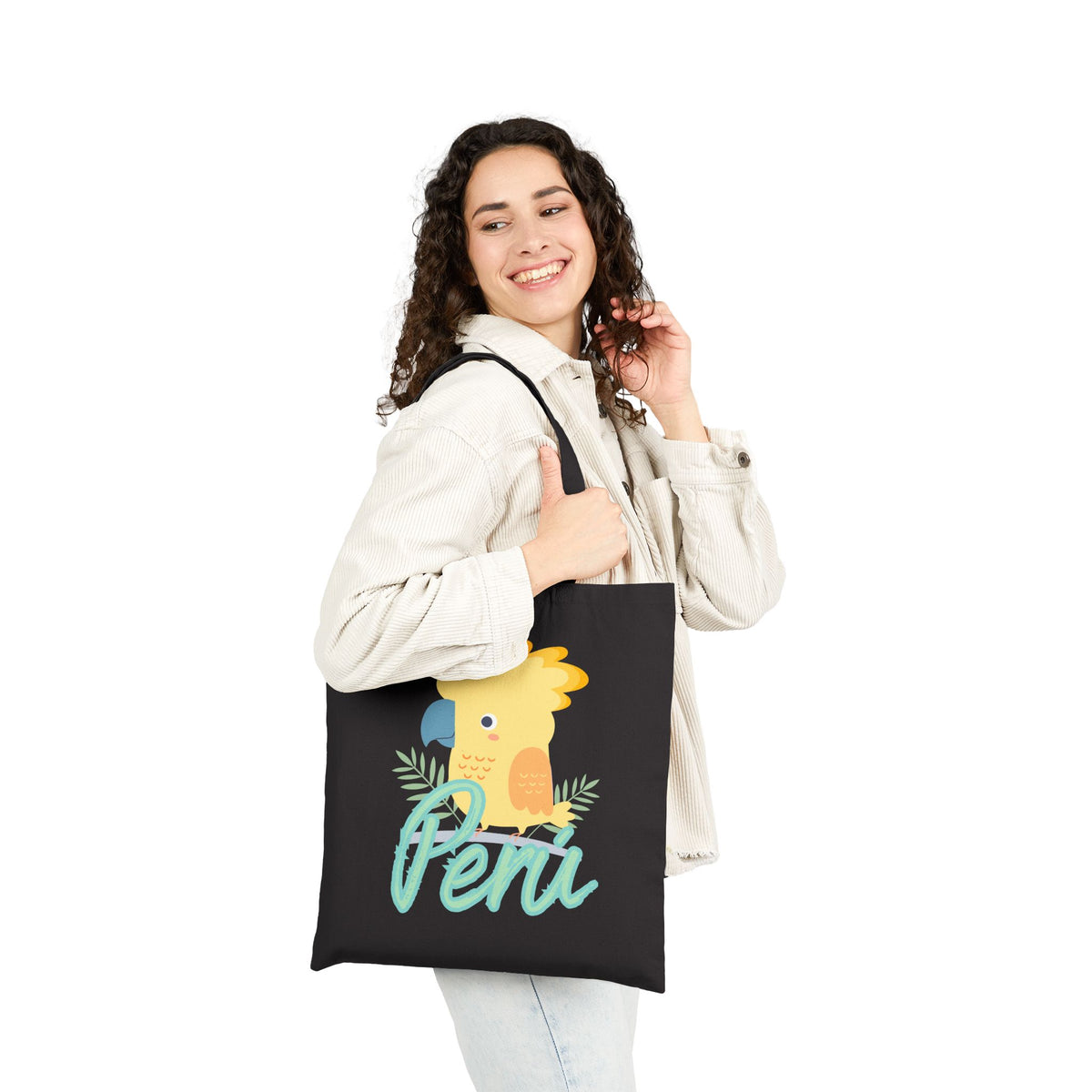 Best Peruvian Canvas Tote Bag "Gallito de las Rocas"
