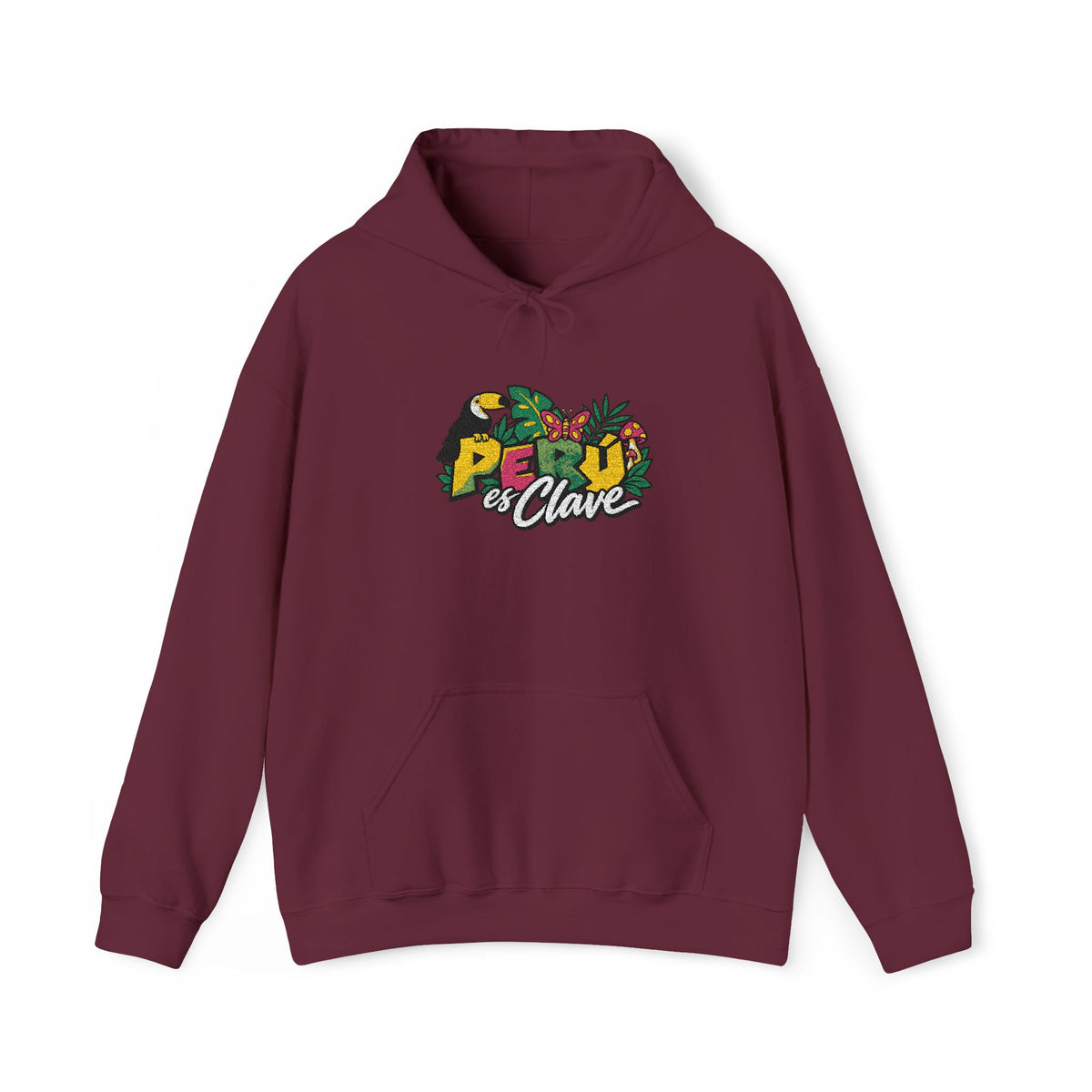 Best Perú es Clave Embroidered Hoodie - Amazon Toucan Gift