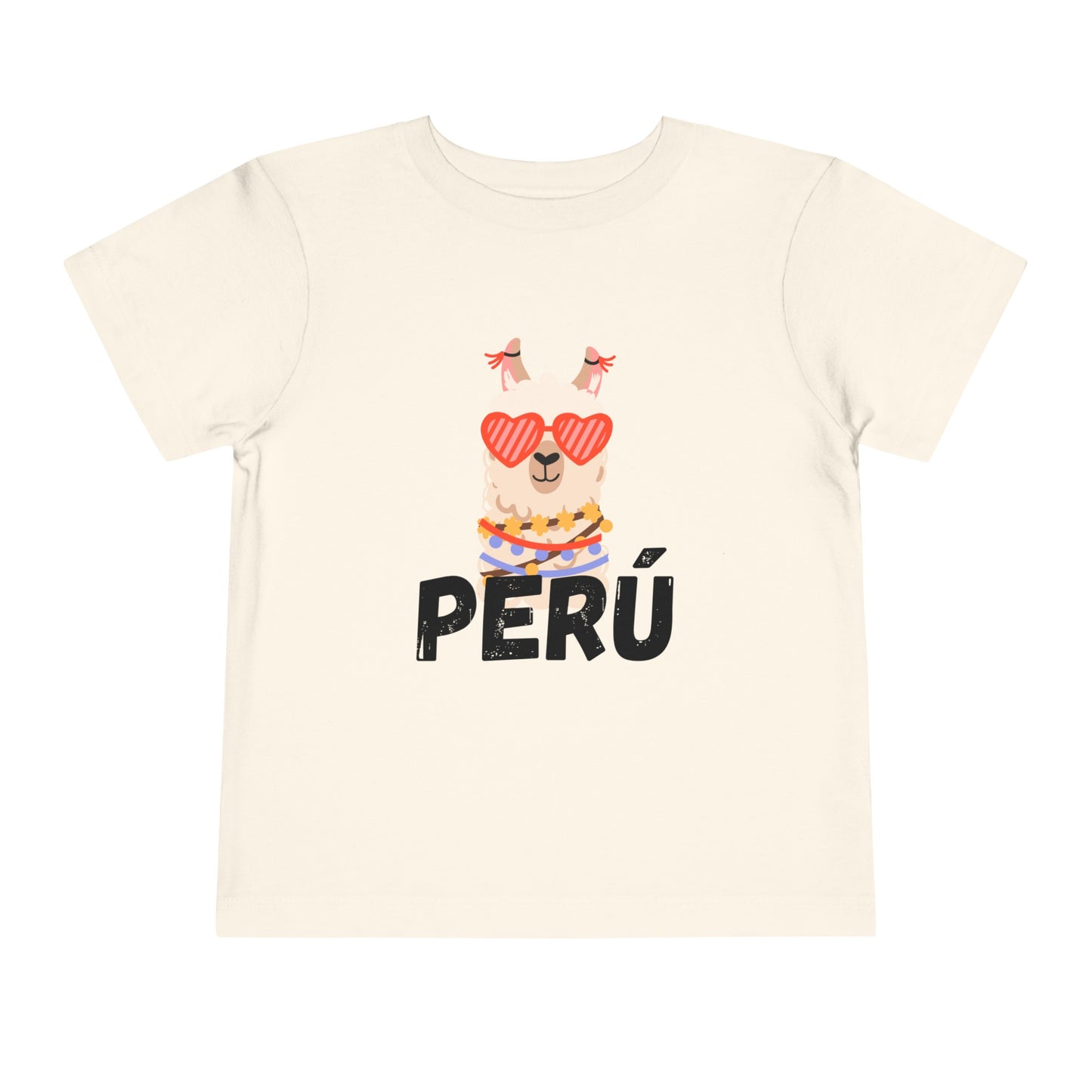 Best PeruvianToddler Short Sleeve Tee "Peru Llama Heart"