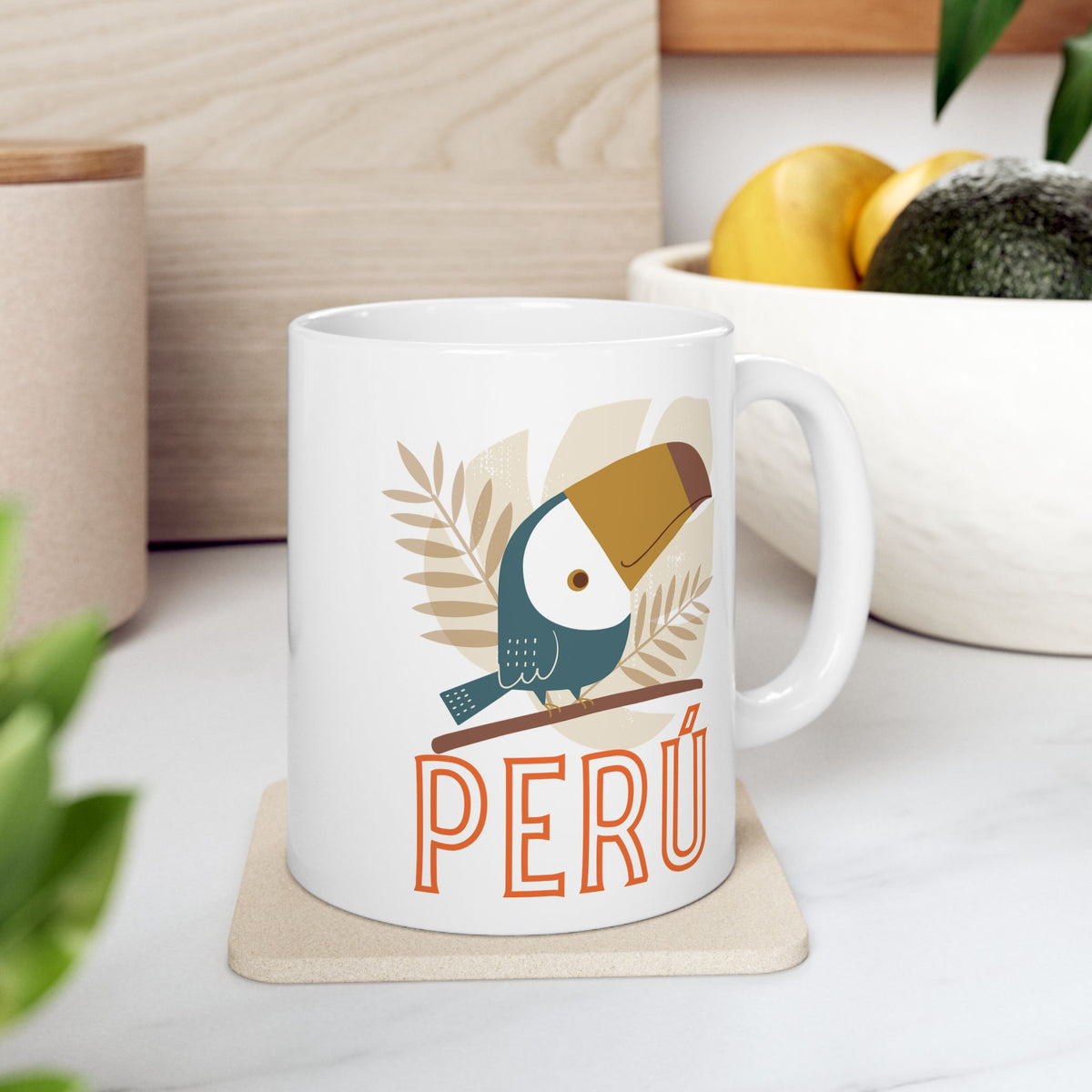 Best Peruvian Ceramic Coffee Mug "Peruvian Jungle"
