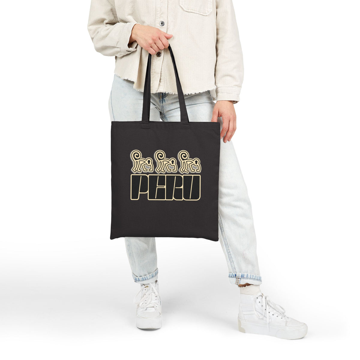 Best Peru Nazca Monkey Canvas Tote Bag