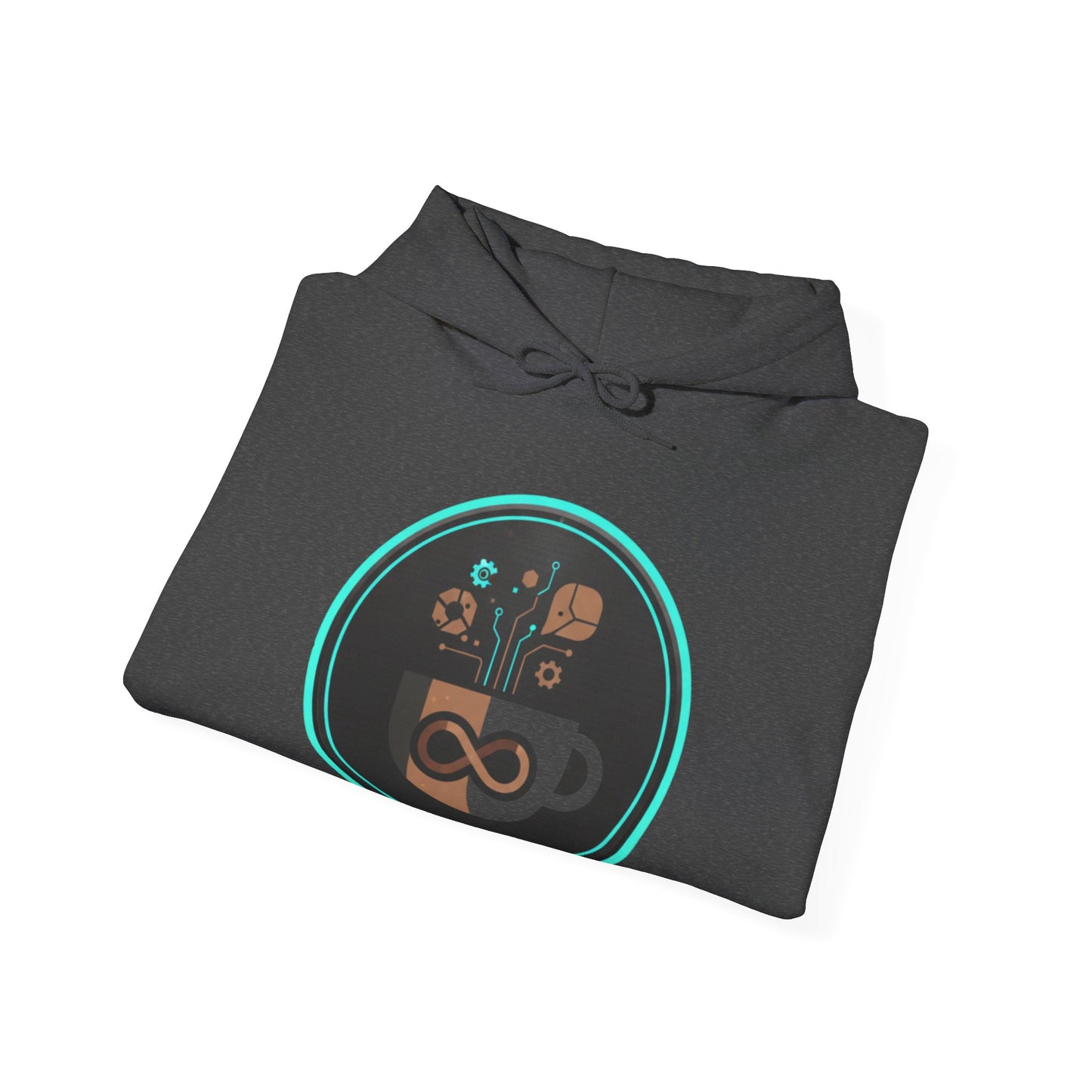 ♾️☕ Infinity Coffee Tech Hoodie USA | Modern Coffee Lovers Hoodie