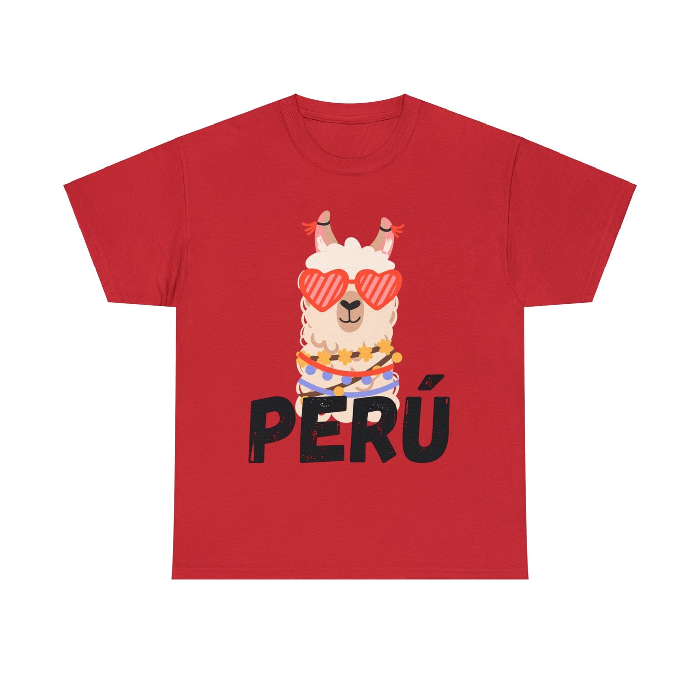 Peruvian Unisex T-Shirt "Llama Elegance"