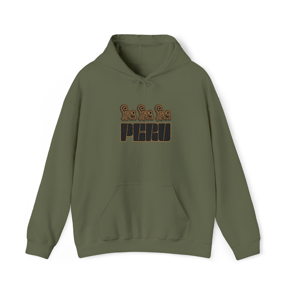 Best Nazca Lines Hoodie - Embroidered Monkey Peru Gift