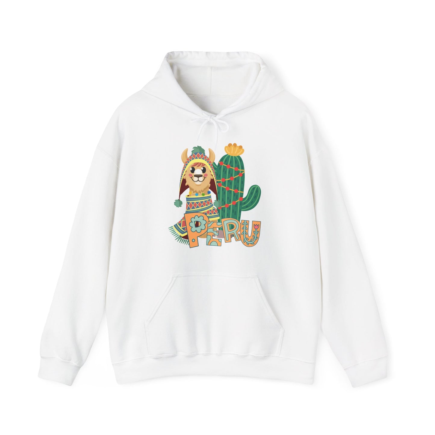 Best Peru Llama Cactus Hoodie - Peruvian Pullover