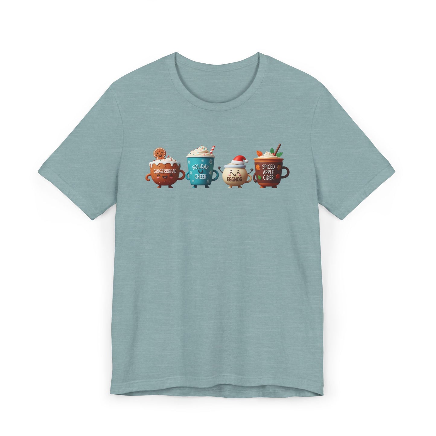 🍪☕ Gingerbread & Holiday Cheer T-Shirt USA | Festive Coffee Tee