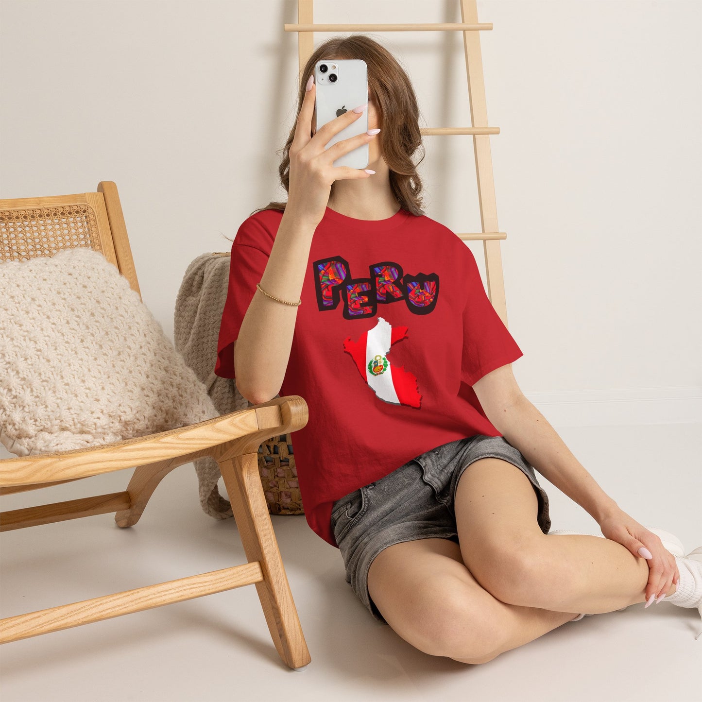 Best Peruvian T-shirt USA Unisex | Peru Map Flag Tee