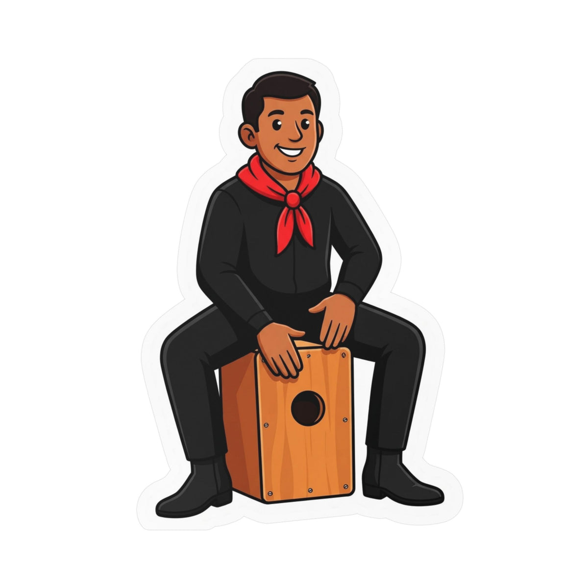 Best Peruvian Cajón Sticker - Afro-Peruvian Music Decal