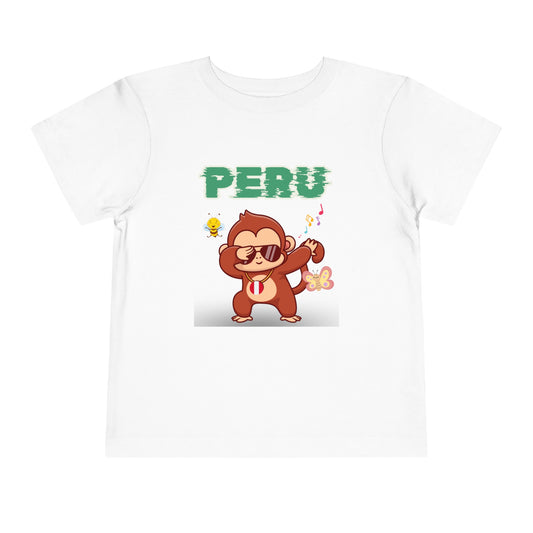 Best PeruvianToddler Short Sleeve Tee "Peruvian Jungle Party"