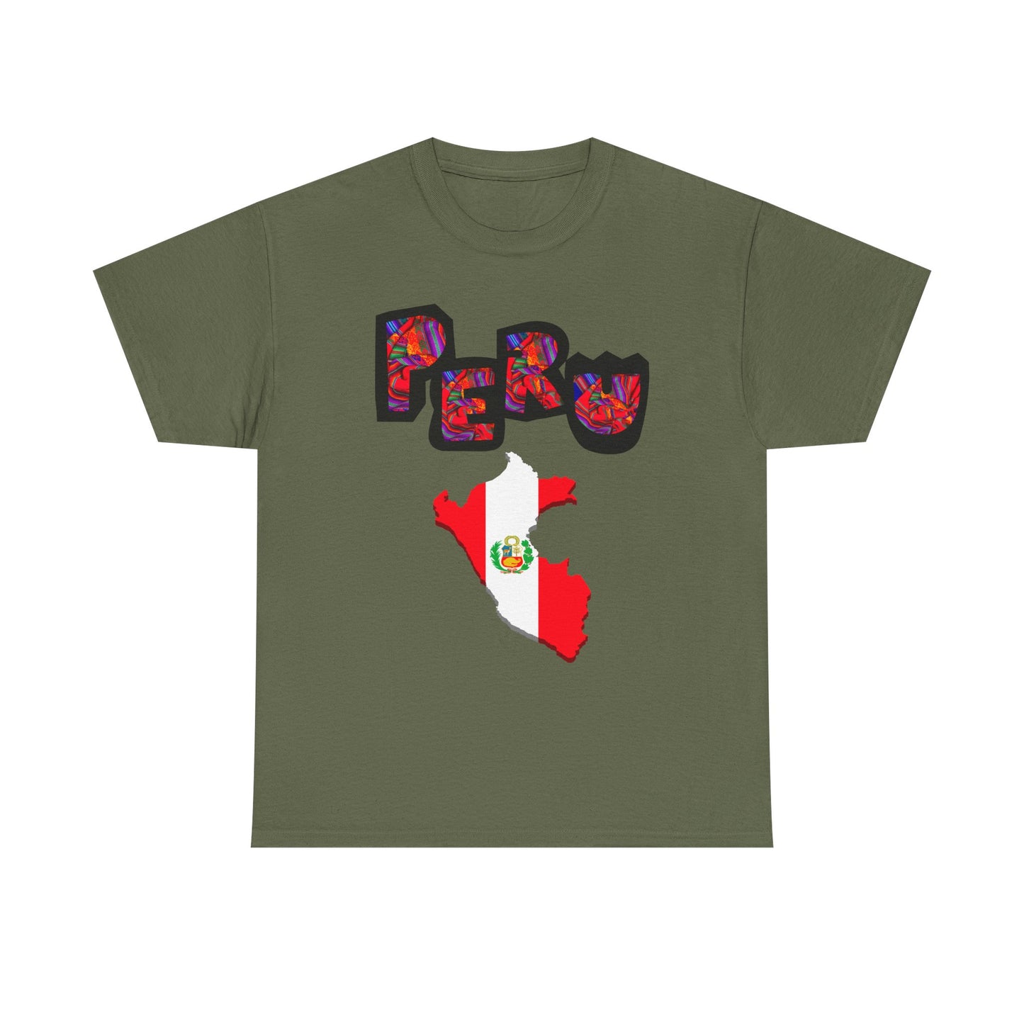 Best Peruvian T-shirt USA Unisex | Peru Map Flag Tee
