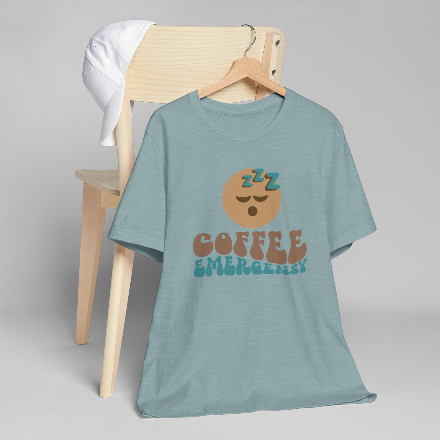 Coffee Emergency T-Shirt 😴☕ Funny Coffee Graphic Tee for Coffee Lovers (USA Shipping)