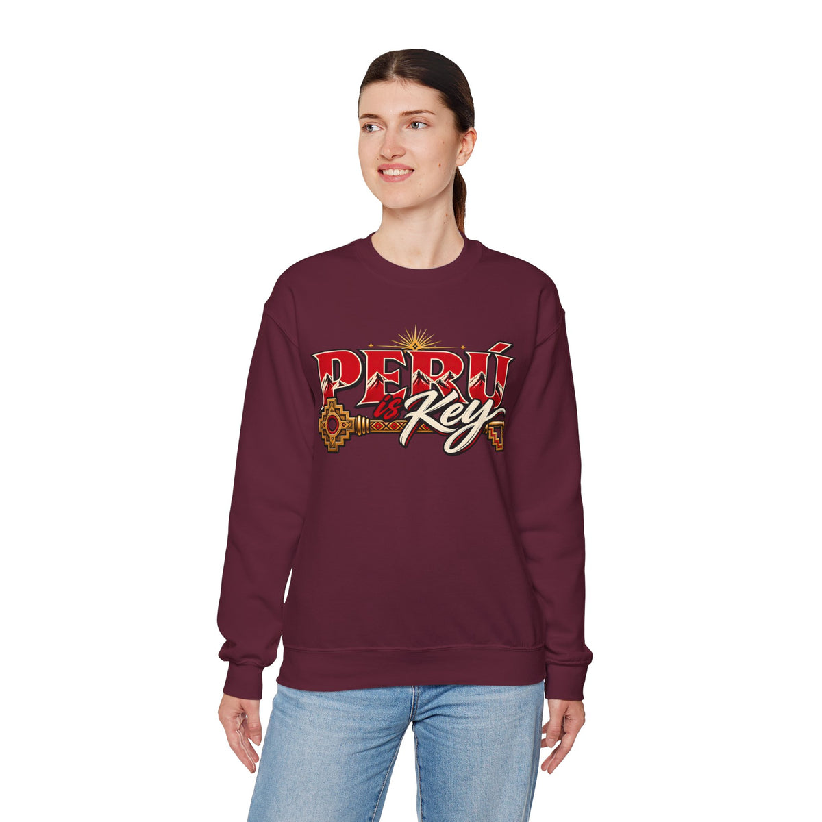 Best Peru is Key Sweatshirt - Golden Sun Andes Crewneck