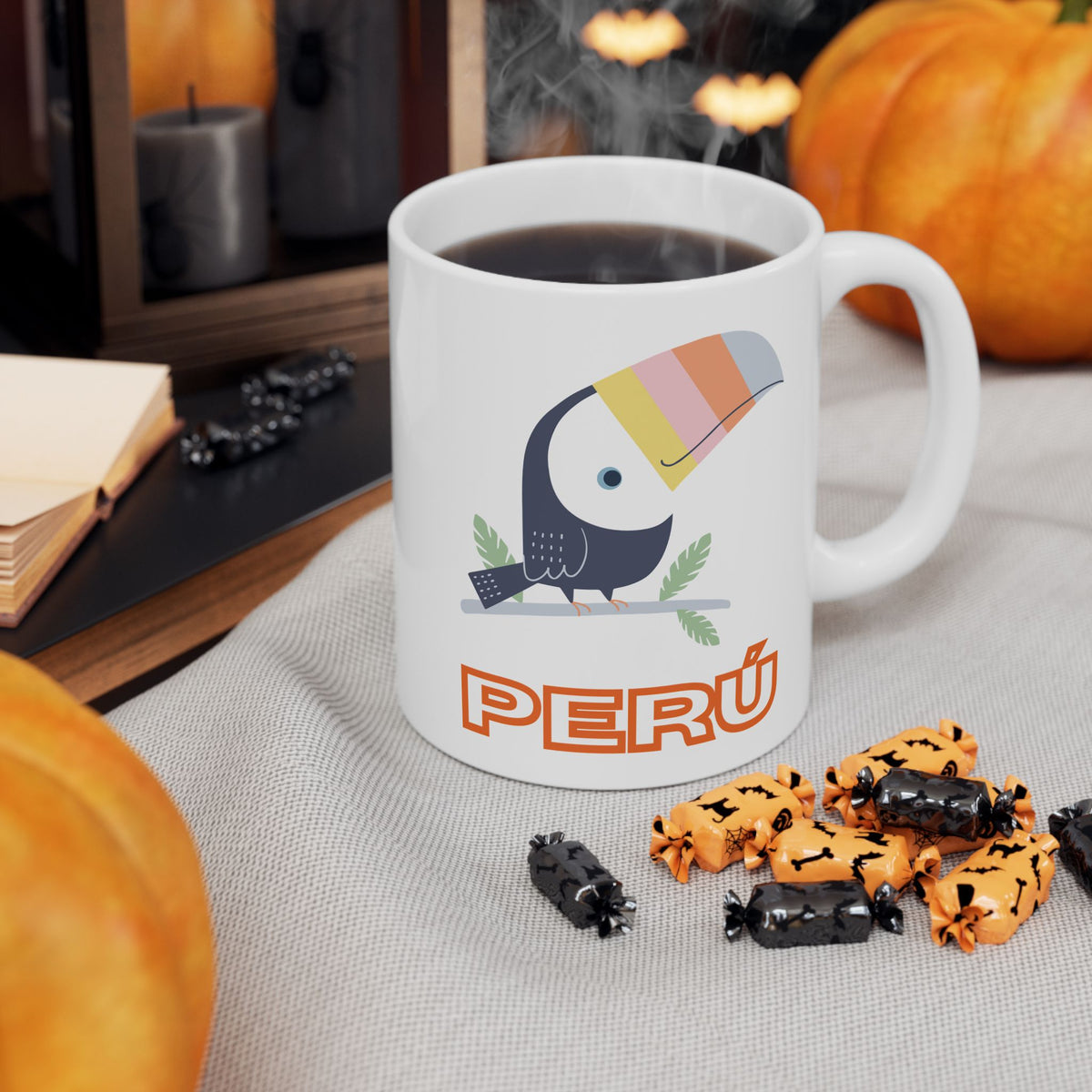 Best Peruvian Ceramic Coffee Mug "Peru Tucán"