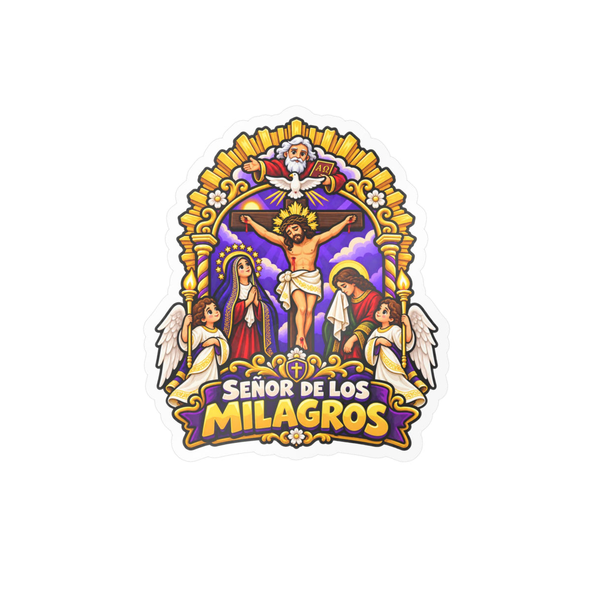 Best Señor de los Milagros Sticker - Mes Morado Decal Gift