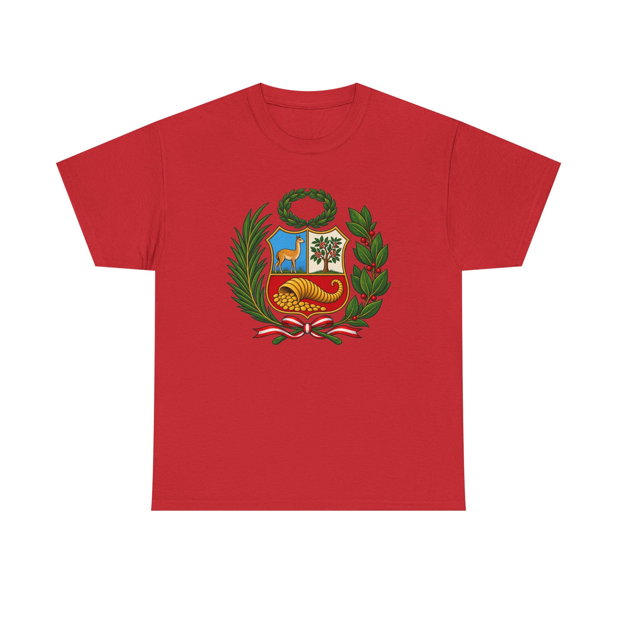 Best Peru Coat of Arms T-Shirt - Escudo Nacional Tee Gift