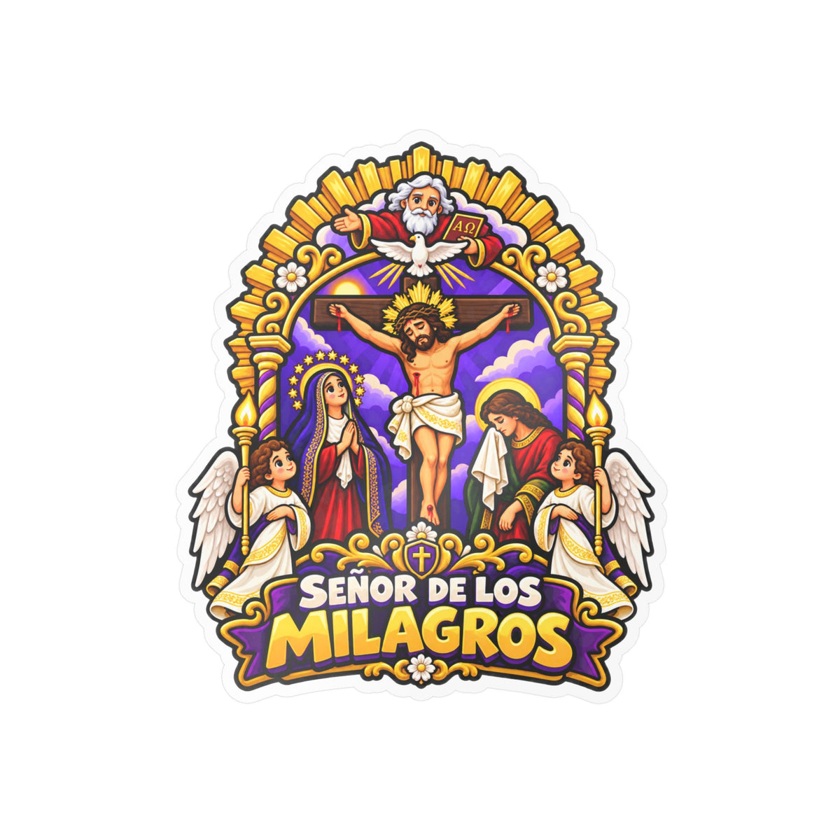 Best Señor de los Milagros Sticker - Mes Morado Decal Gift