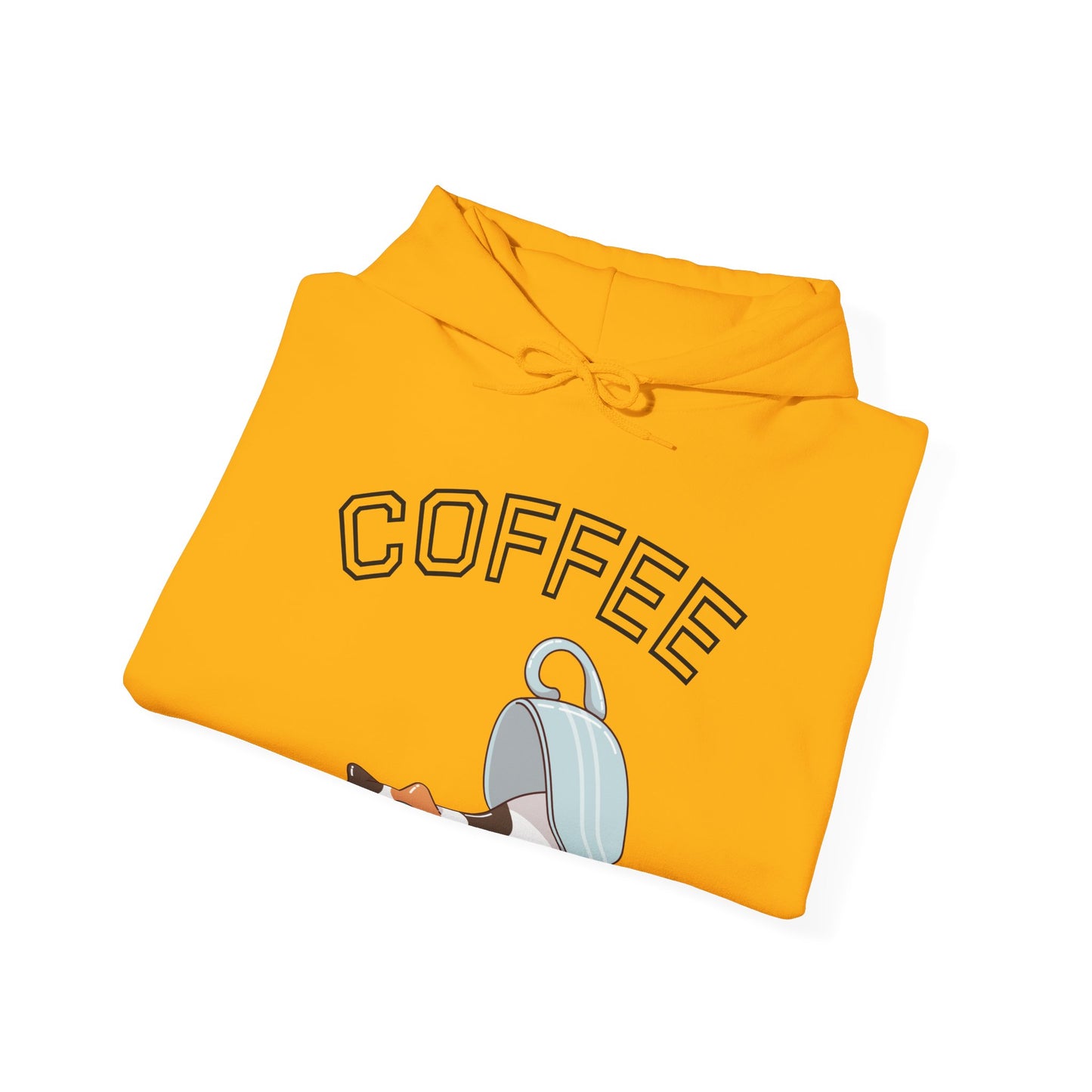 Coffee Cat Hoodie (Unisex) – Cute Cat in Coffee Mug Graphic, Hoodie for Coffee Lovers (USA Only)