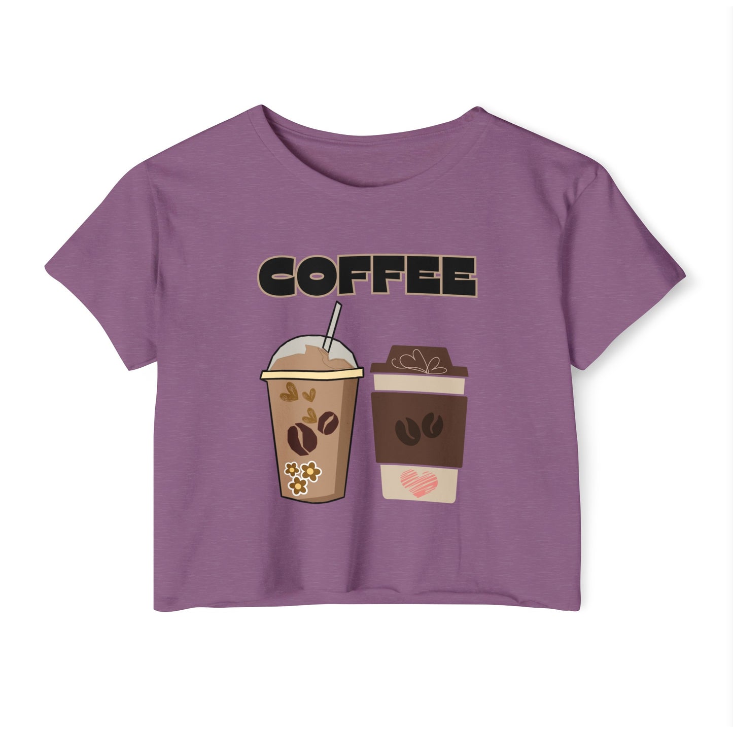 Best Coffee Cropped T-Shirt for Coffee-Loving Girls "Coffee"