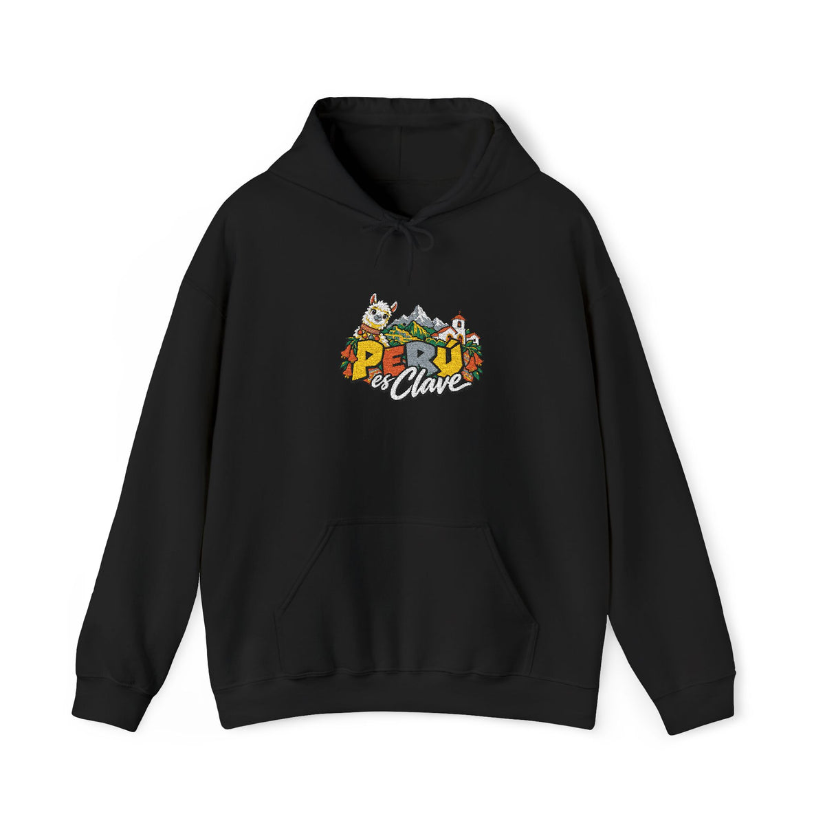 Best Perú es Clave Embroidered Hoodie - Alpaca & Andes Gift