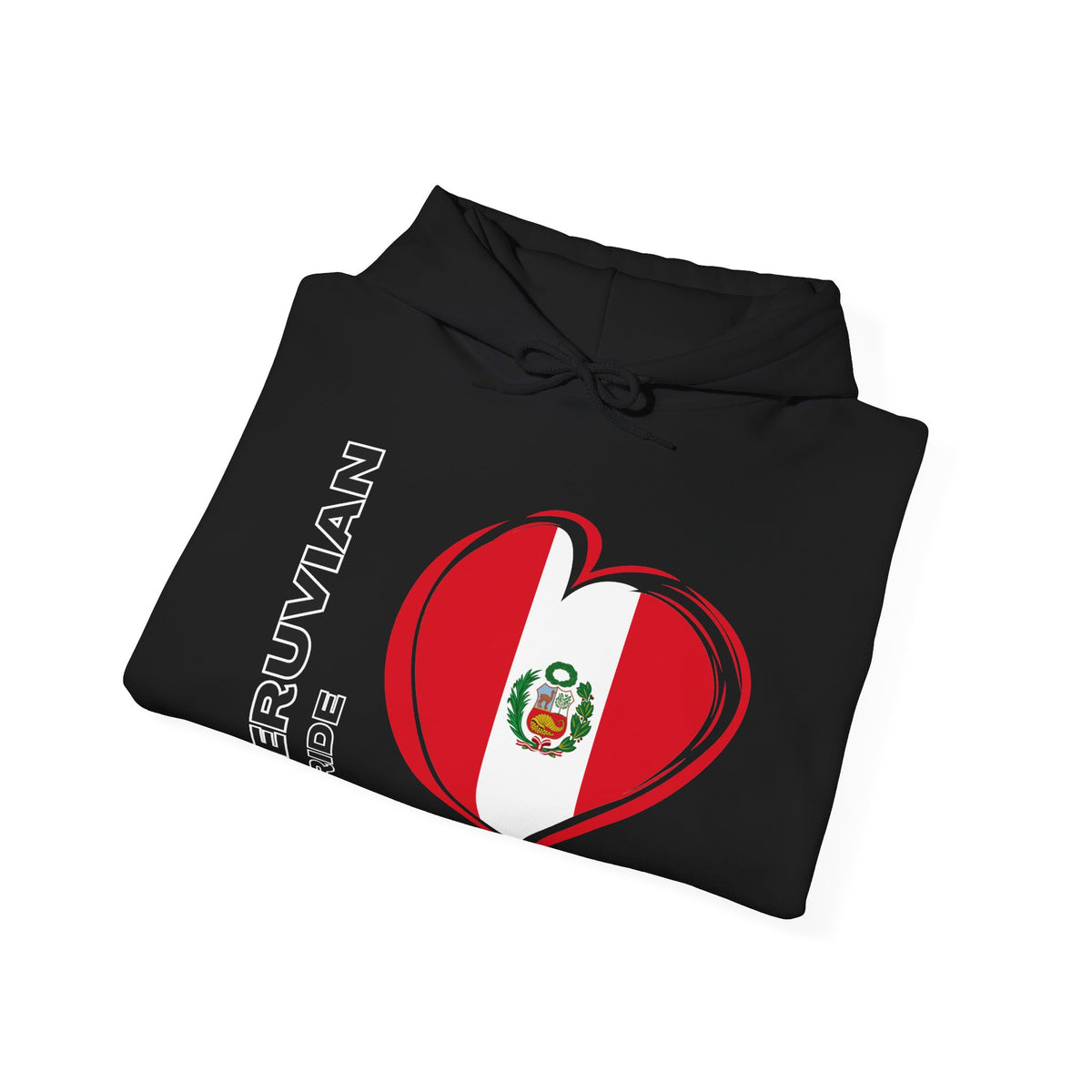 Best Peruvian Pride Hoodie - Peru Flag Heart Gift, Unisex