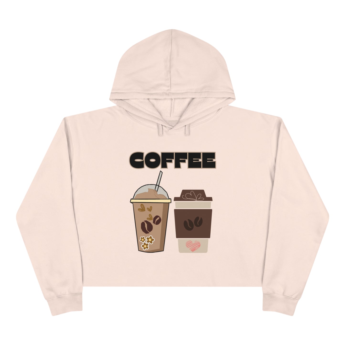 Best Coffee Cropped Hoodie "Coffee"