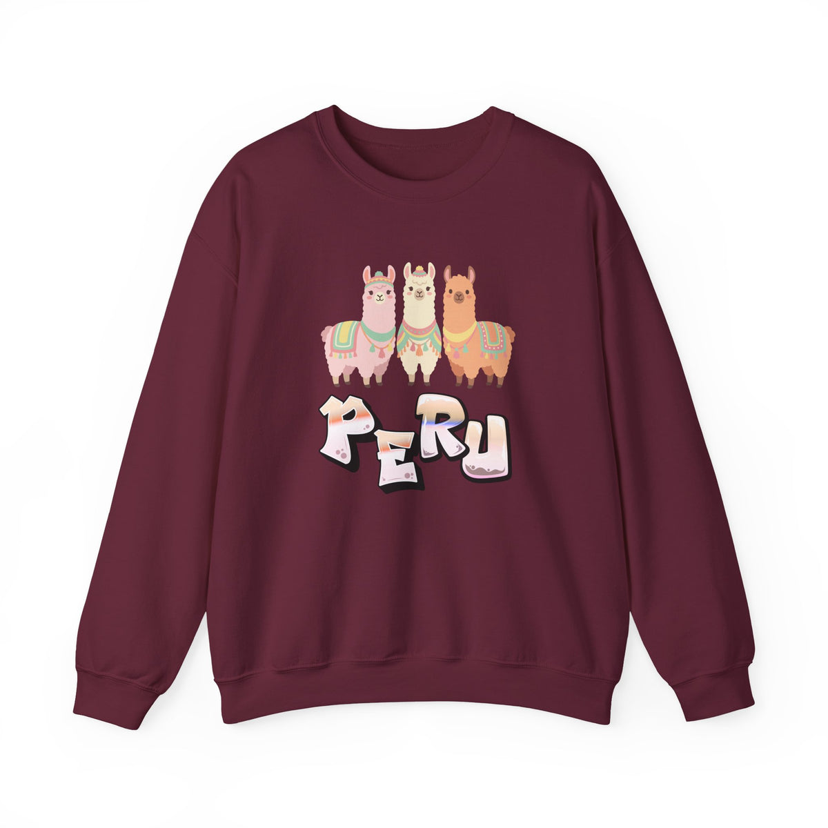 Best Pastel Llama Peru Sweatshirt - Cute Llamas Crewneck