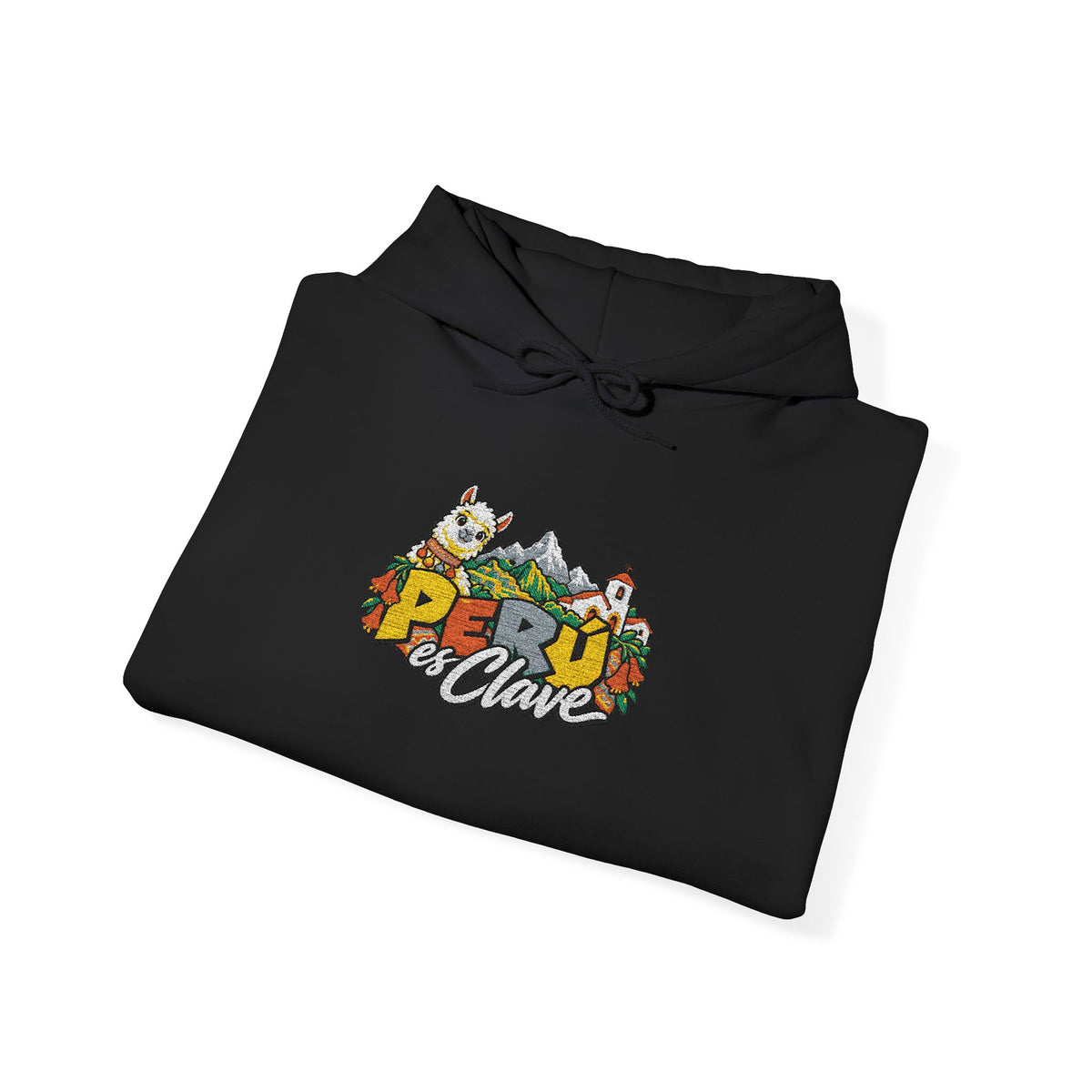 Best Perú es Clave Embroidered Hoodie - Alpaca & Andes Gift