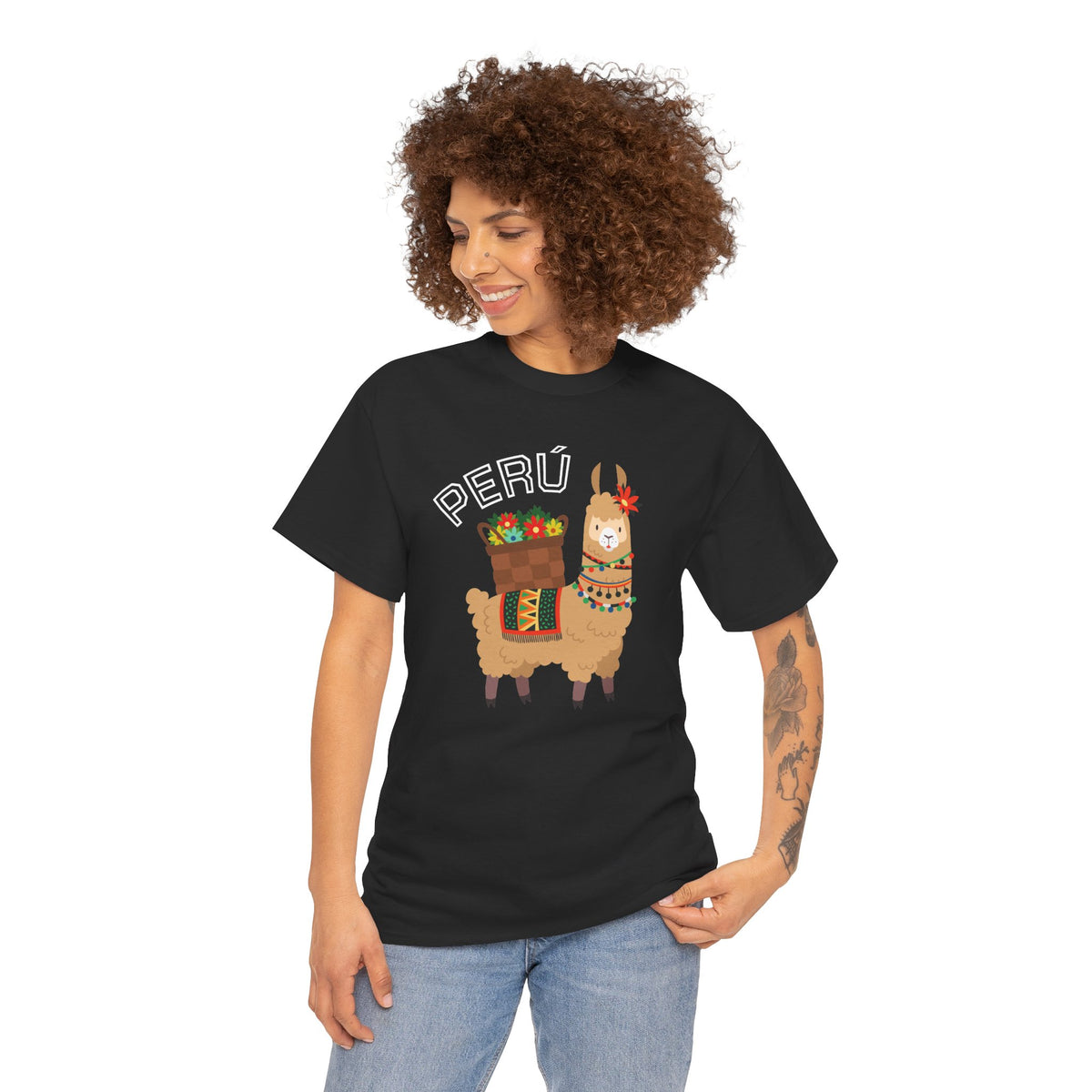 Best Peru Llama T-Shirt USA Unisex Andean Llama Pride Tee