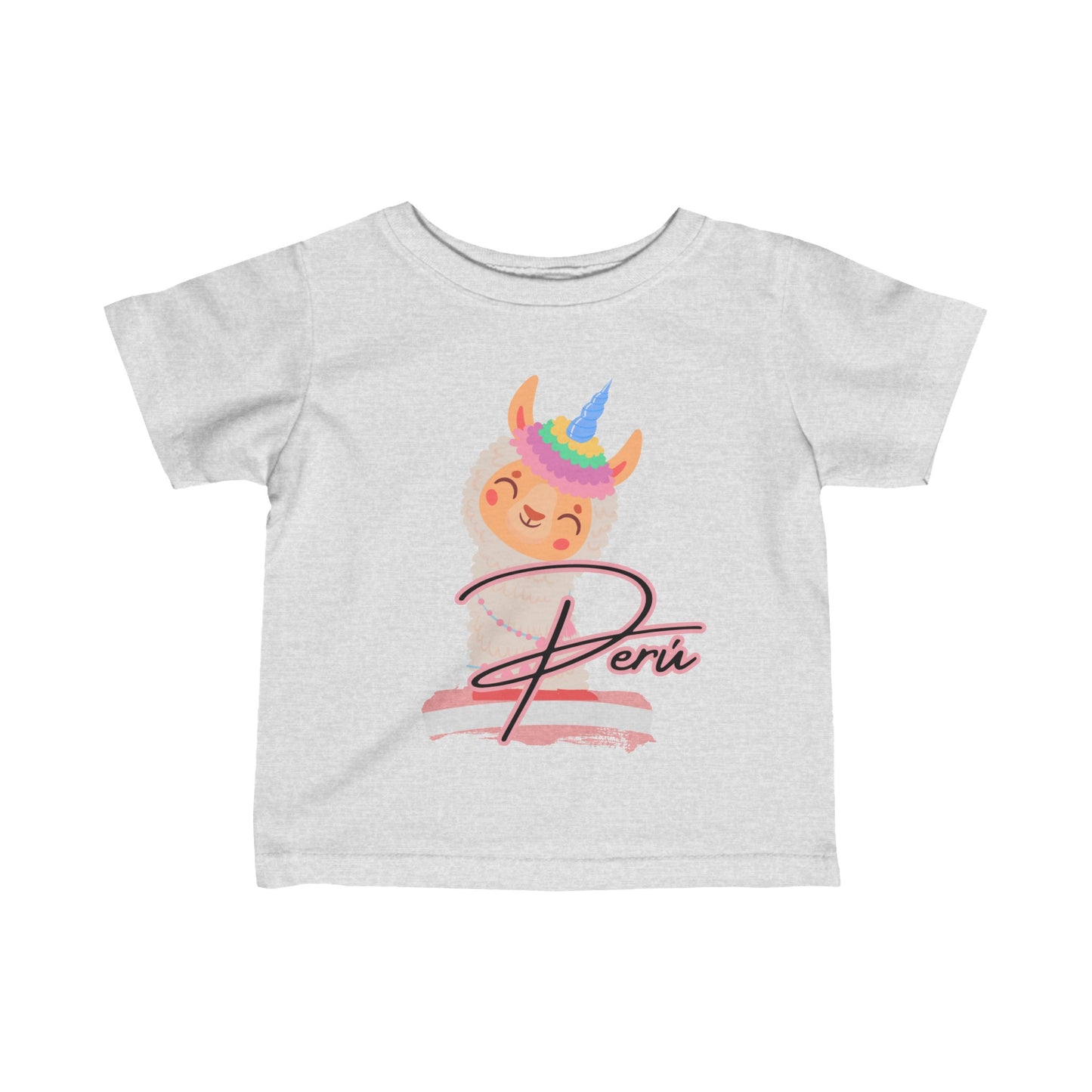 Best Peruvian Infant Fine Jersey Tee "Peru Lama Rainbow"