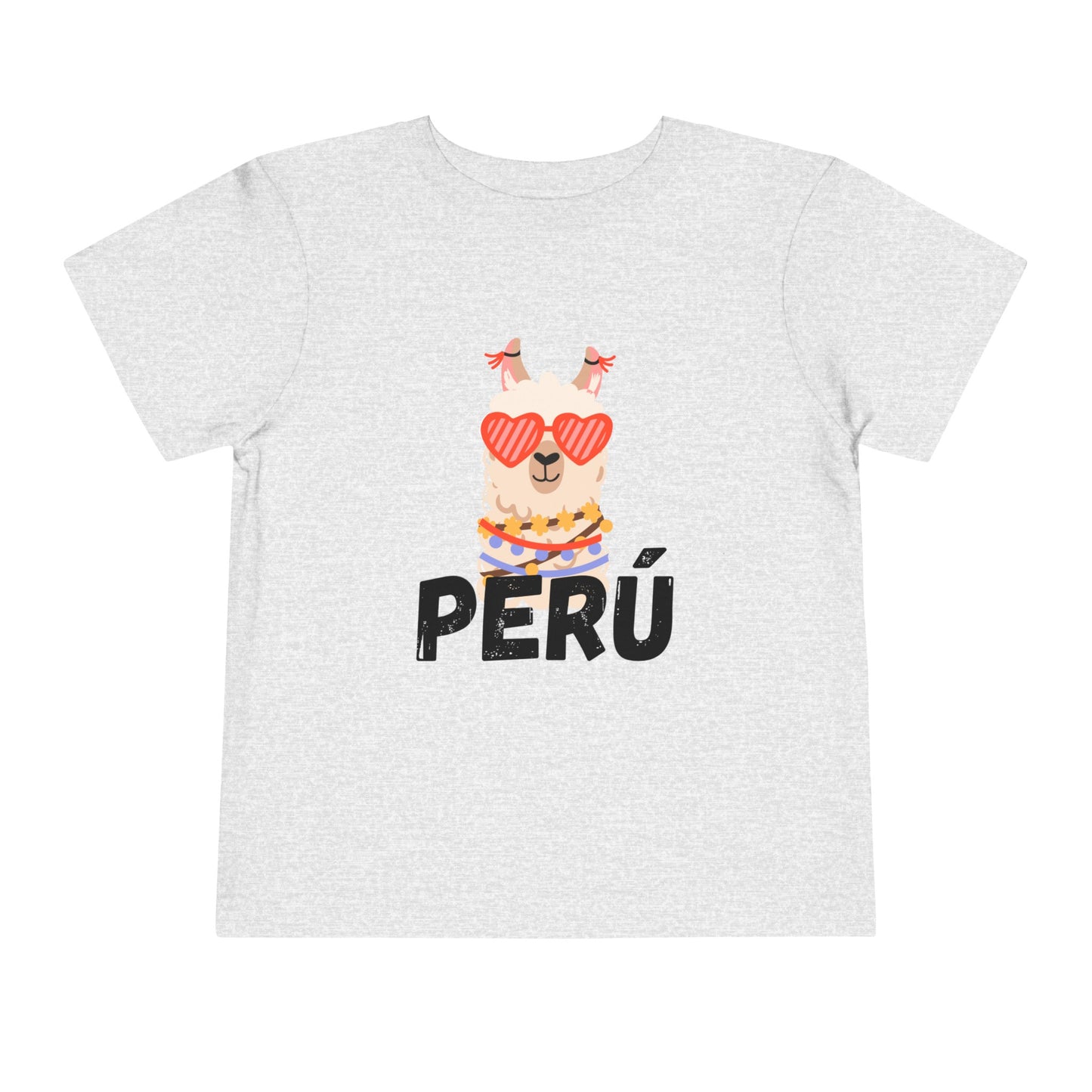 Best PeruvianToddler Short Sleeve Tee "Peru Llama Heart"