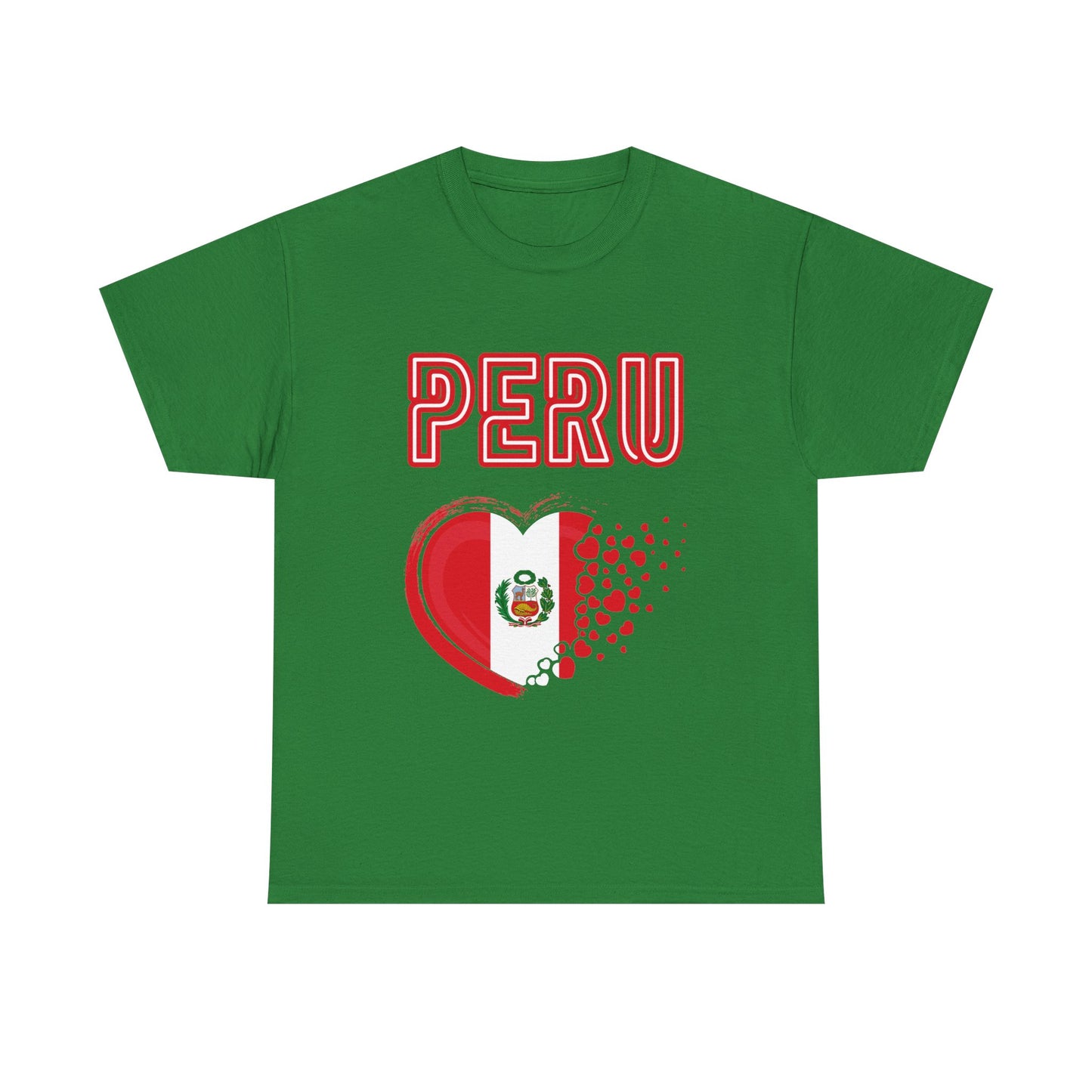 Best Peru Heart Flag T-Shirt - Peruvian Pride Tee