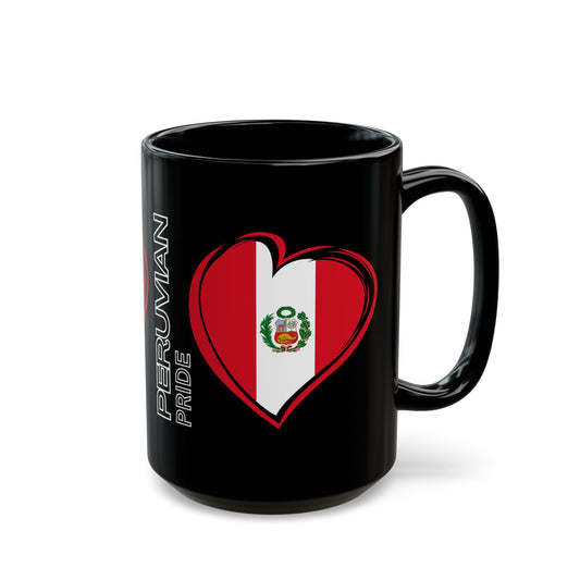 Best Peruvian Black Coffee Mug "Peru Flag"
