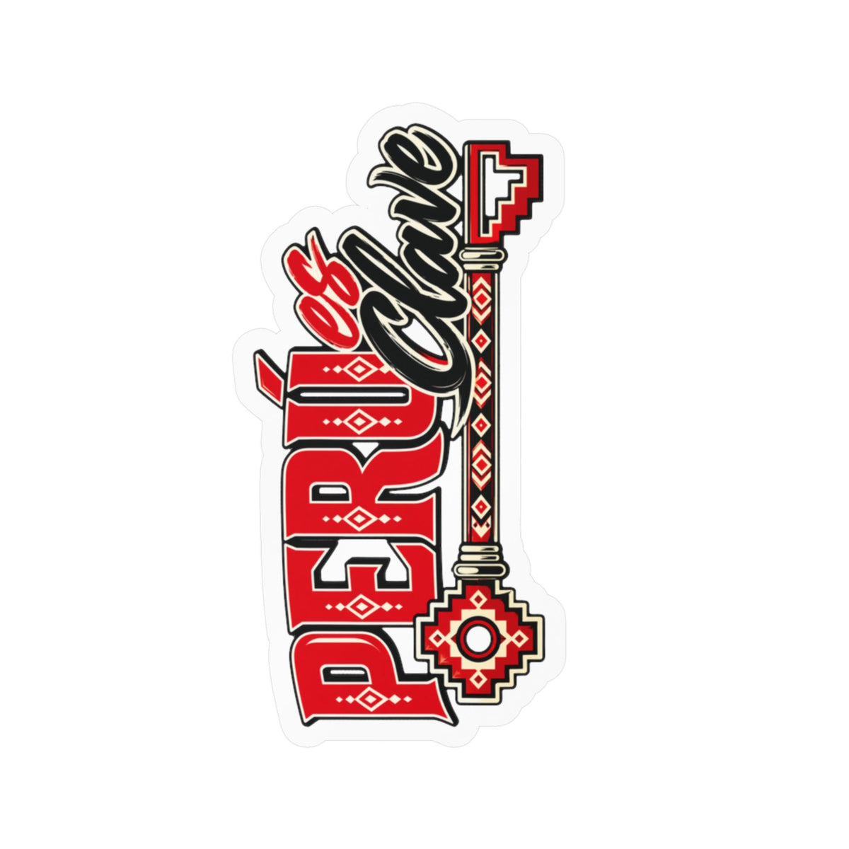 Best Perú es Clave Sticker - Chakana Key Vinyl Decal Gift