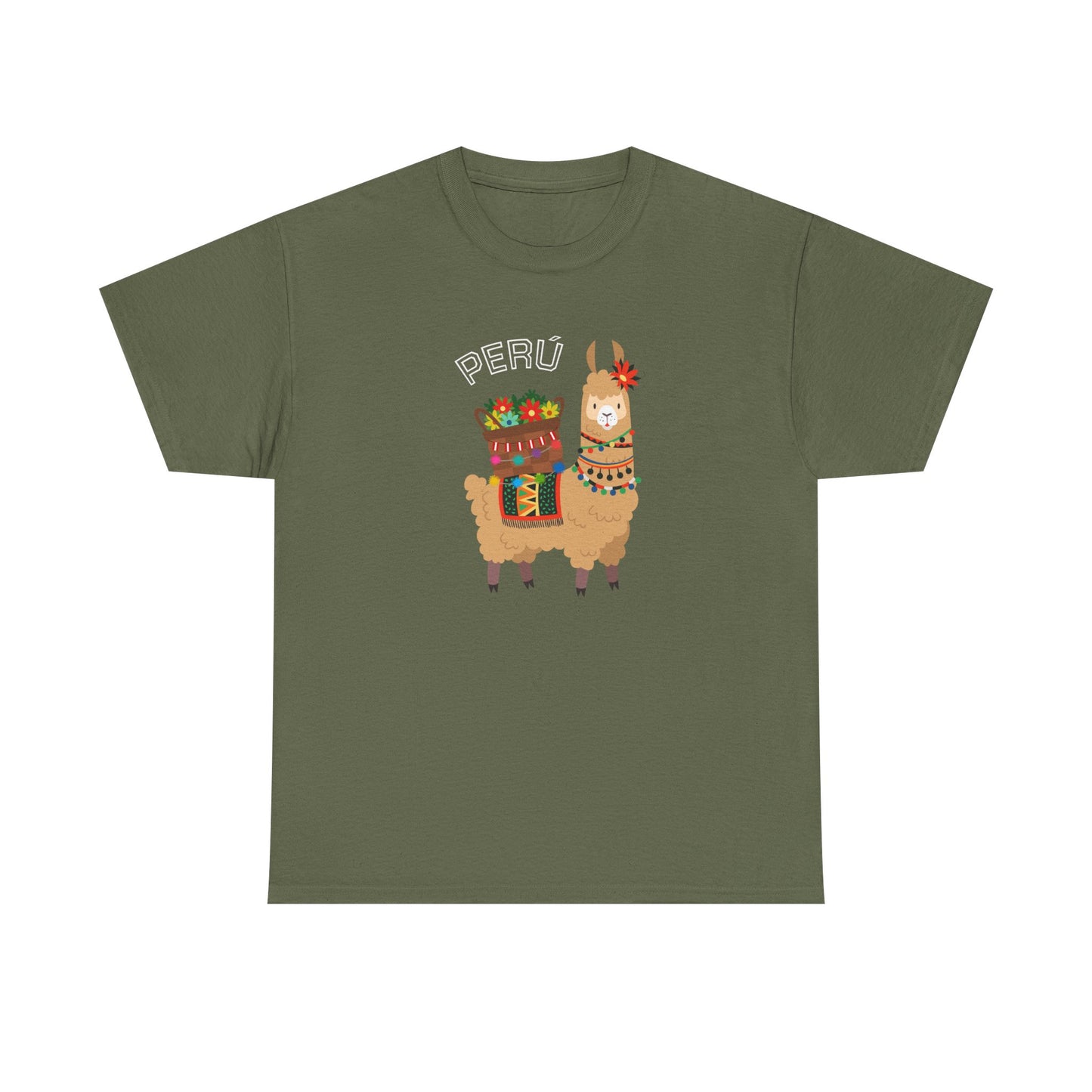 Best Peru Llama T-Shirt USA Unisex Andean Llama Pride Tee