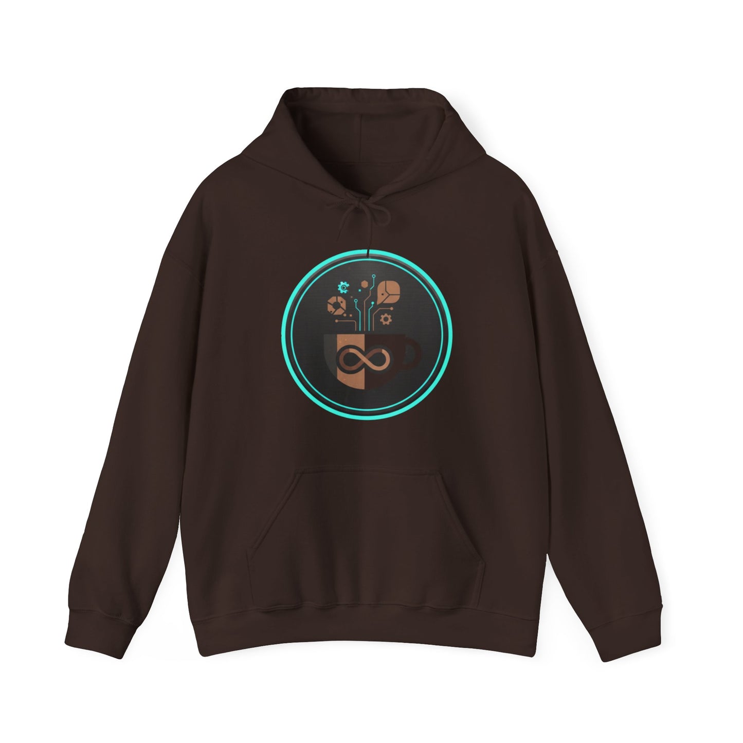 ♾️☕ Infinity Coffee Tech Hoodie USA | Modern Coffee Lovers Hoodie